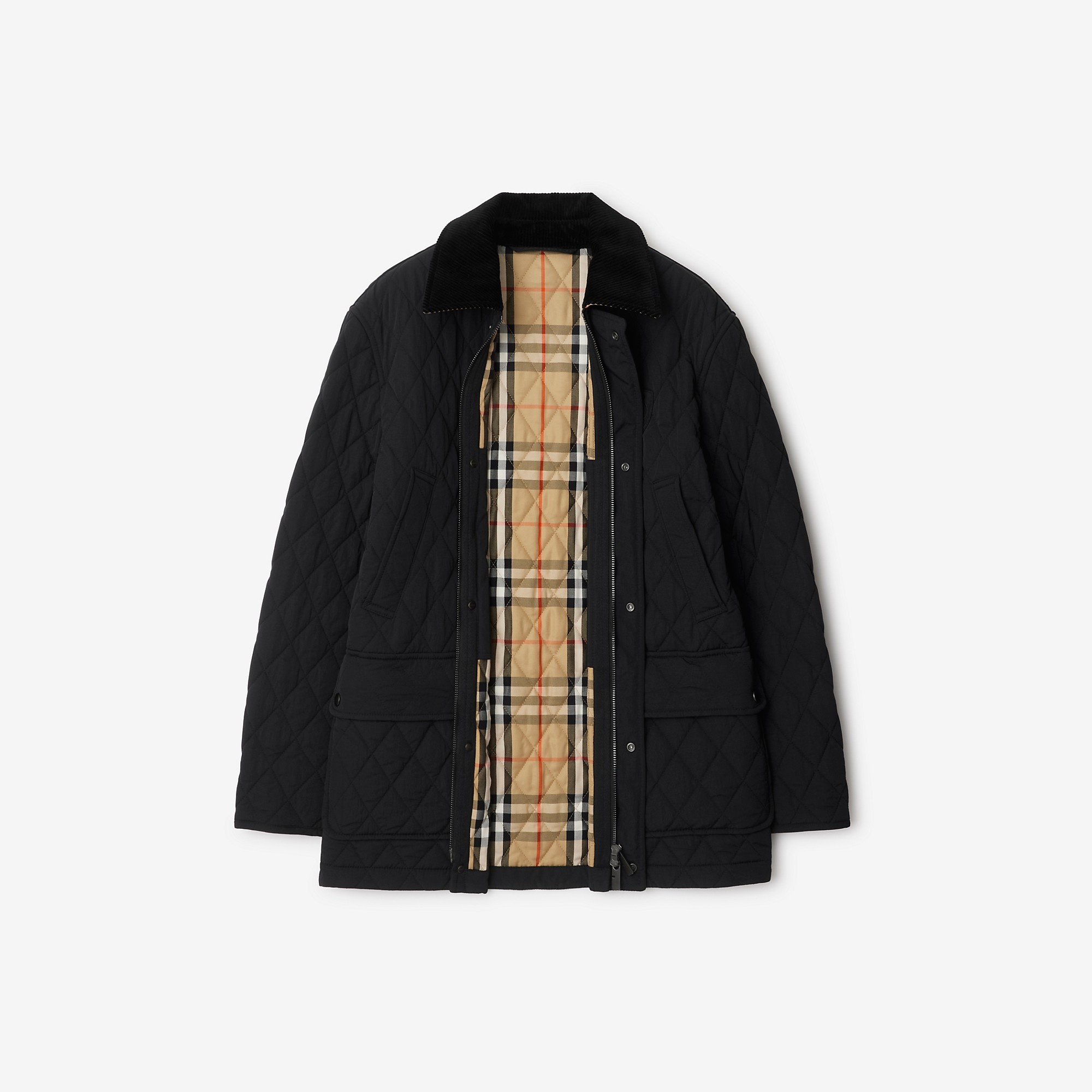 BURBERRY｜DOWN JACKETS (Quilted Nylon Barn Jacket (80969 Quilted Nylon Barn Jacket in Archive beige - Women
