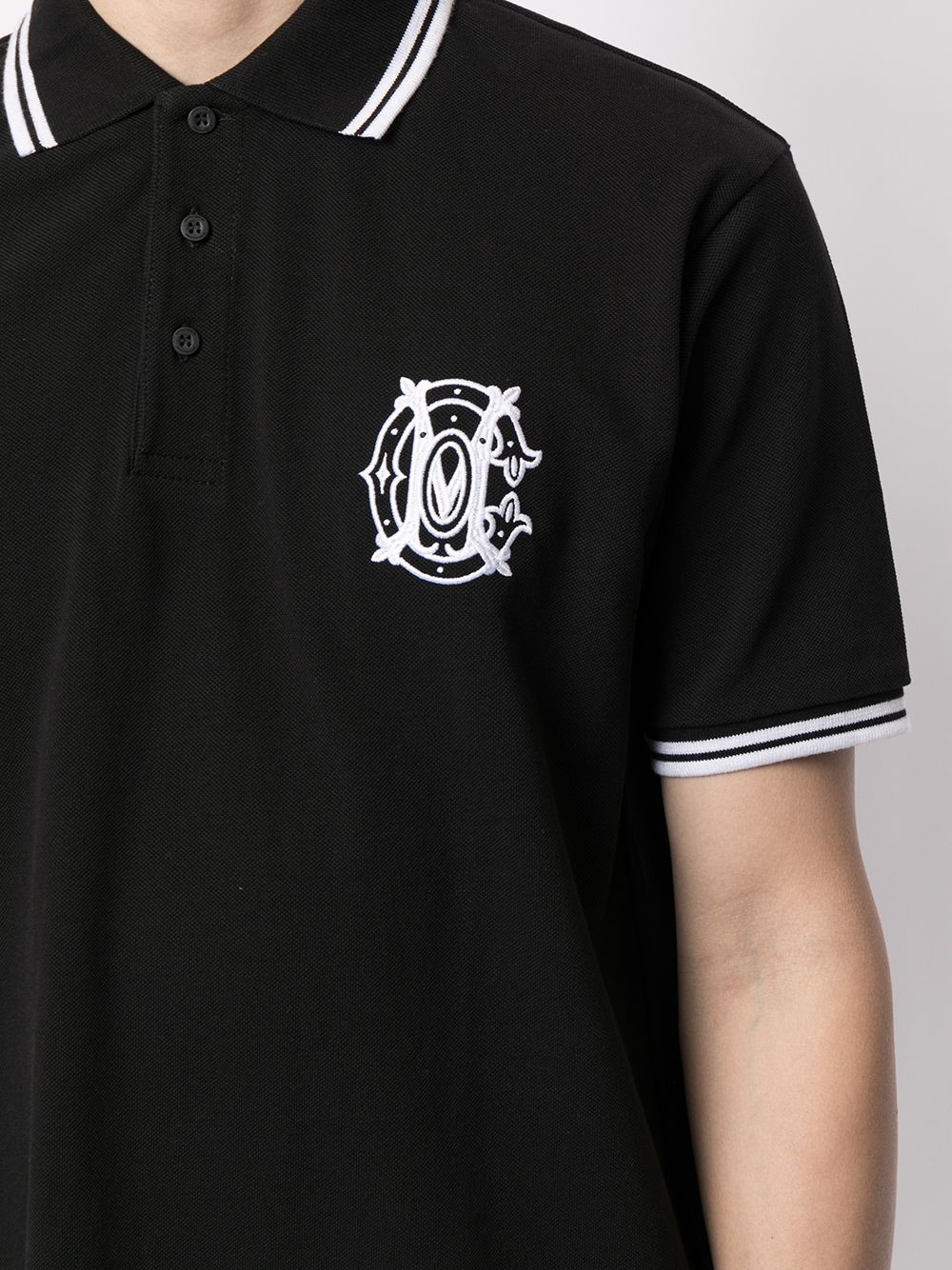 embroidered-logo polo shirt - 5