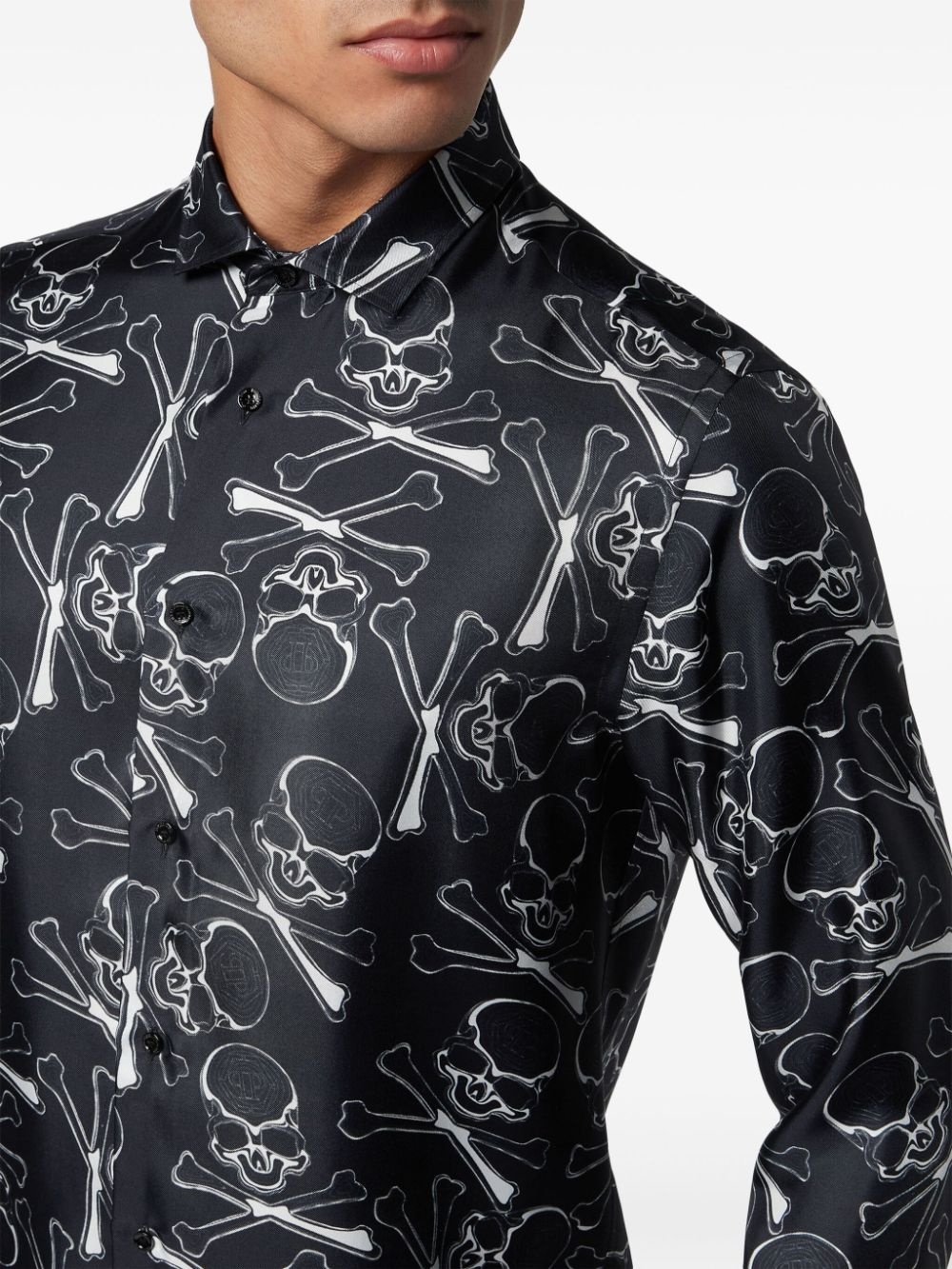 Skull&Bones silk shirt - 5