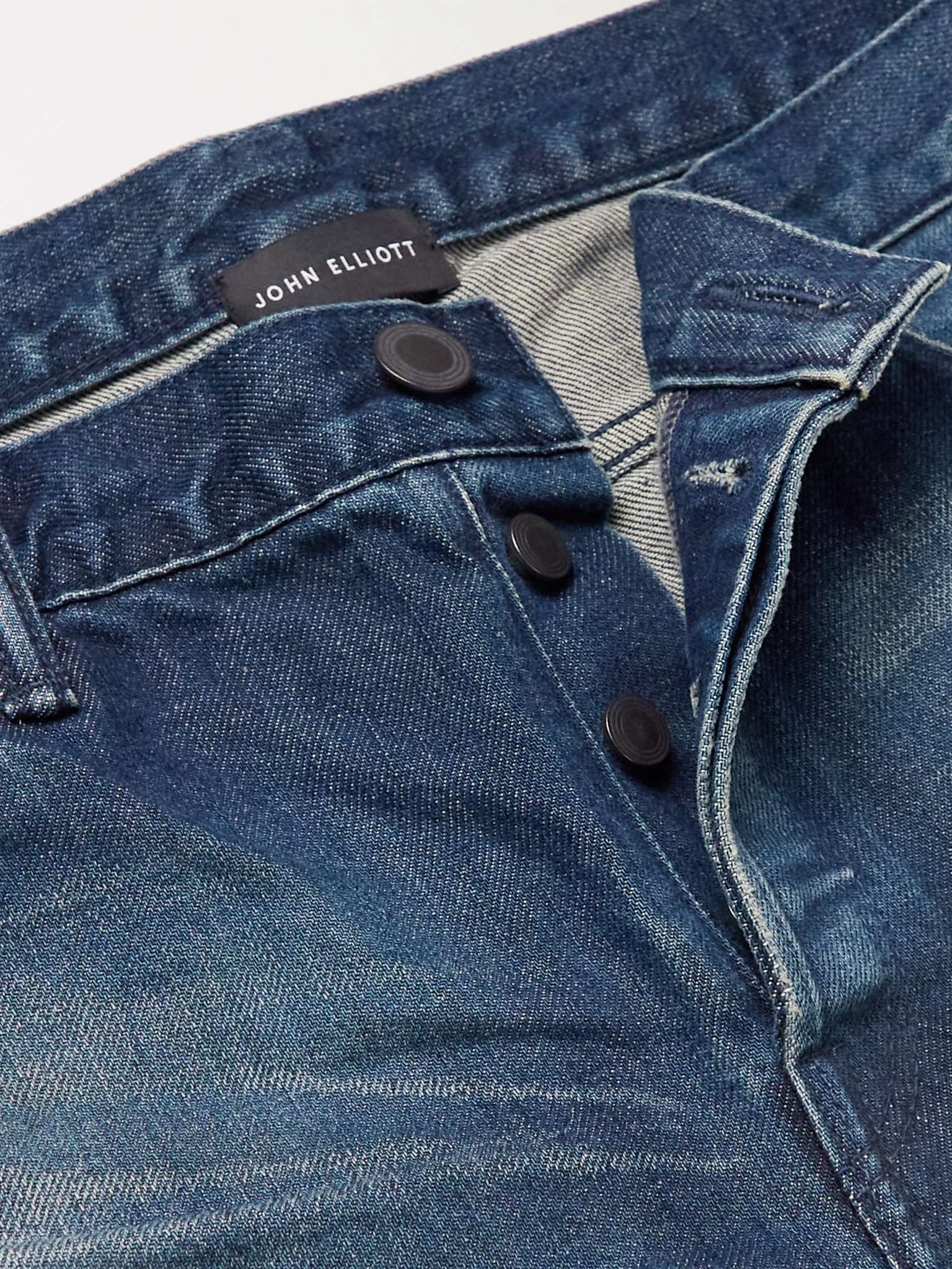 The Cast 2 Distressed Stretch-Denim Straight-Leg Jeans - 6
