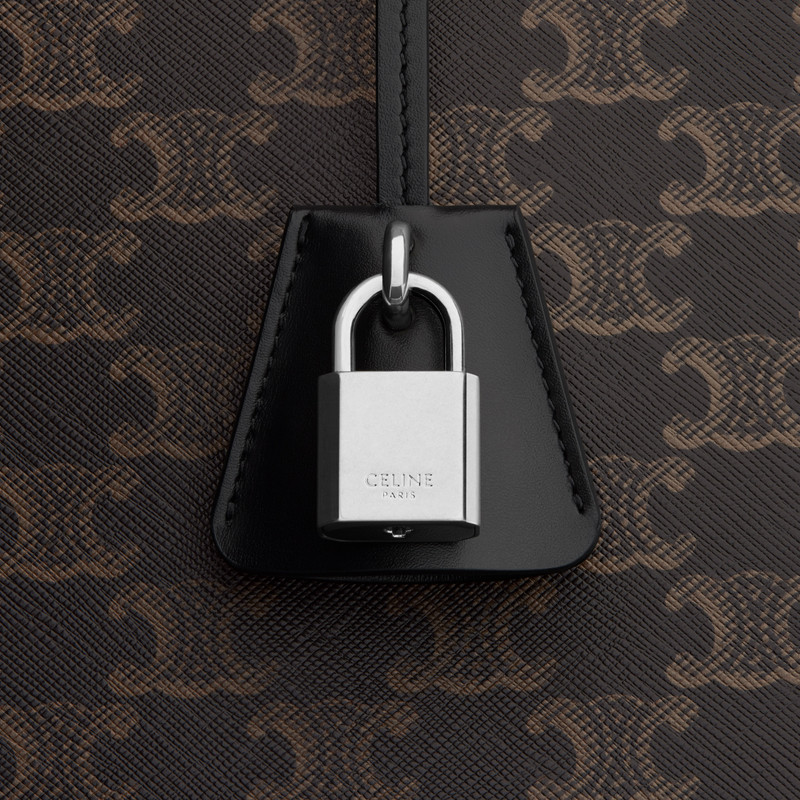 CABAS VERTICAL in TRIOMPHE CANVAS AND CALFSKIN 5