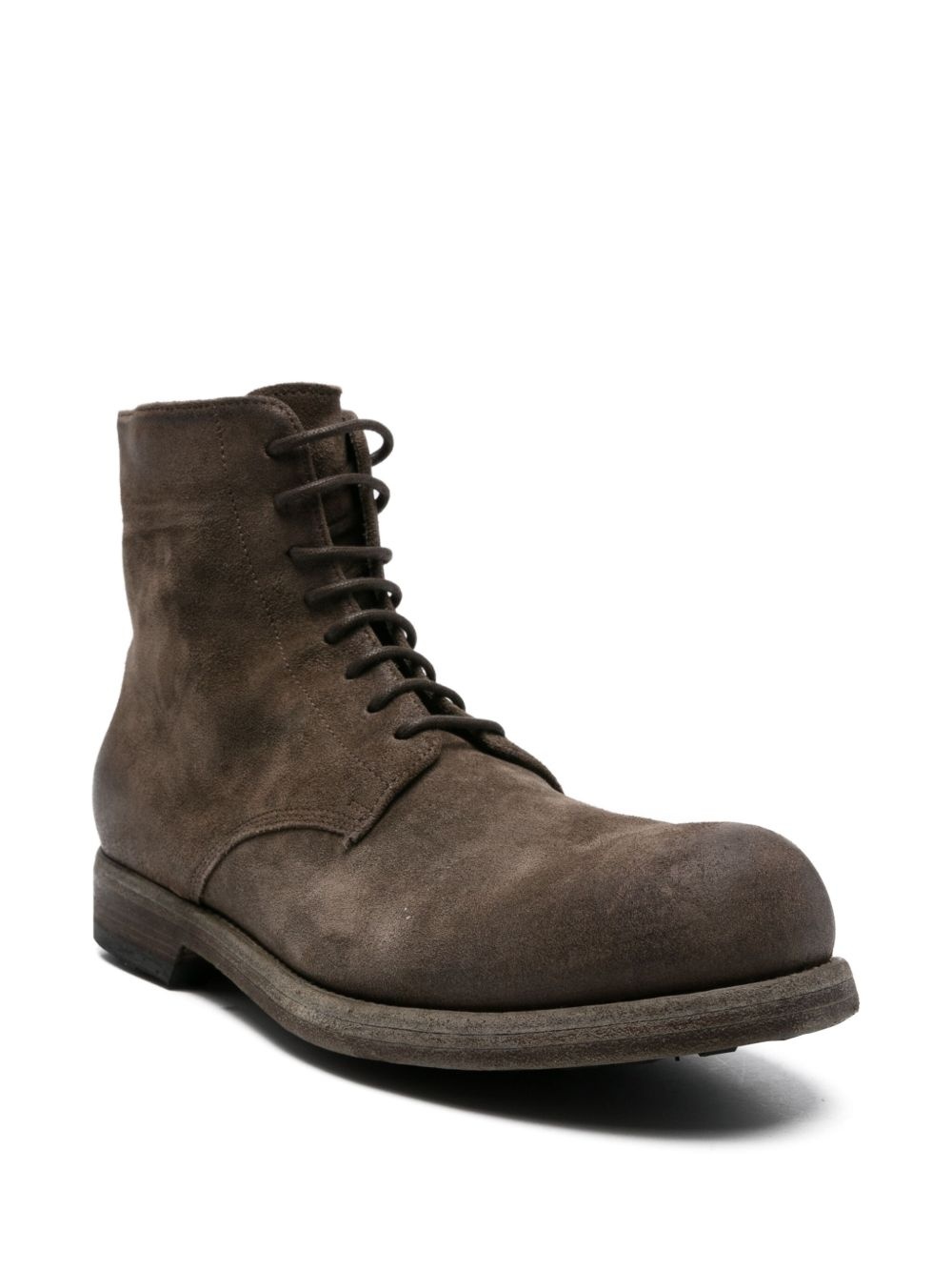 lace-up zip-up boots - 2
