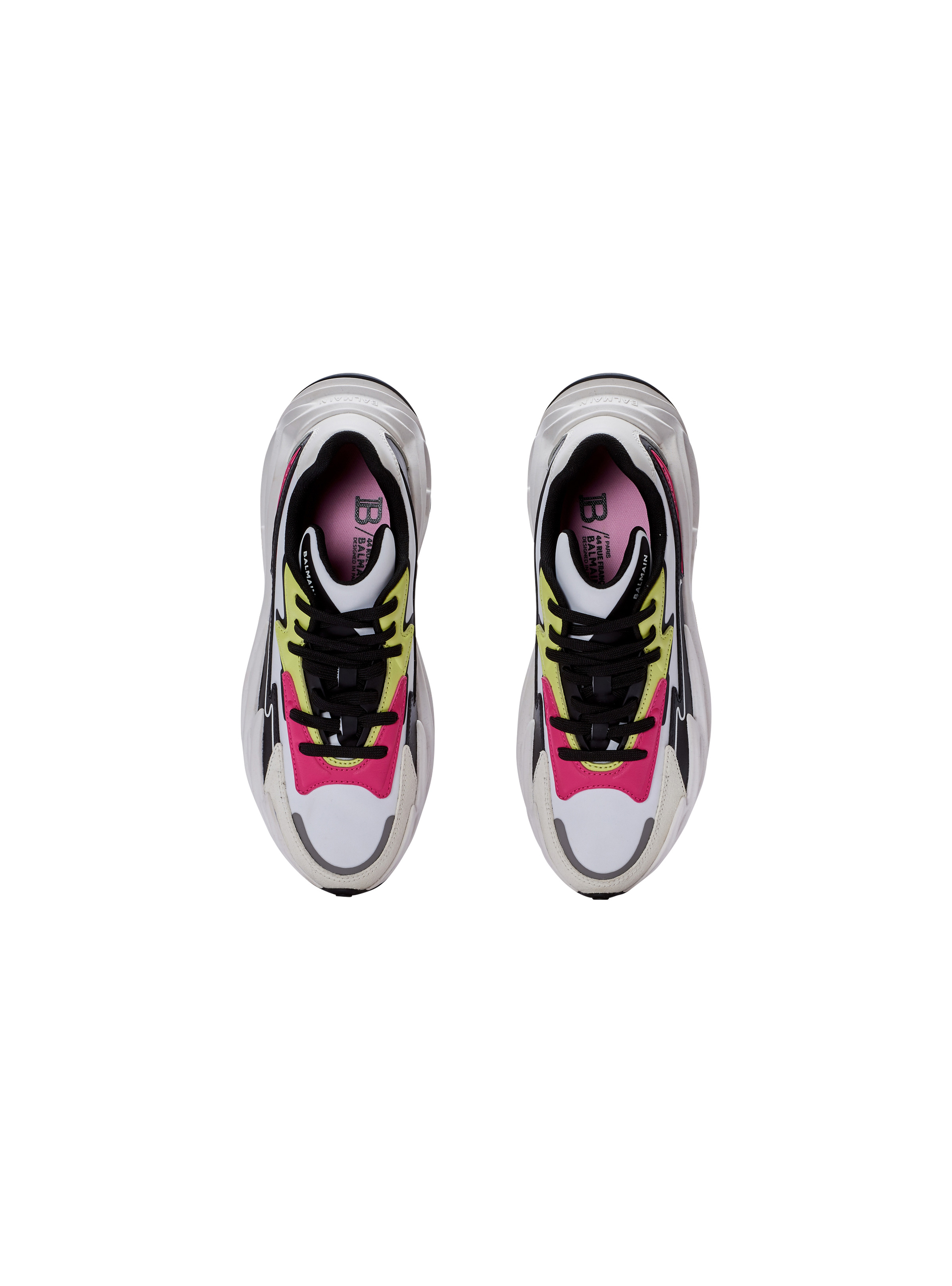 Run-Row leather and nylon trainers - 3