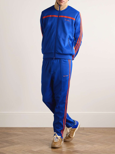 adidas Originals + Wales Bonner Straight-Leg Logo-Embroidered Striped Recycled-Jersey Track Pants outlook