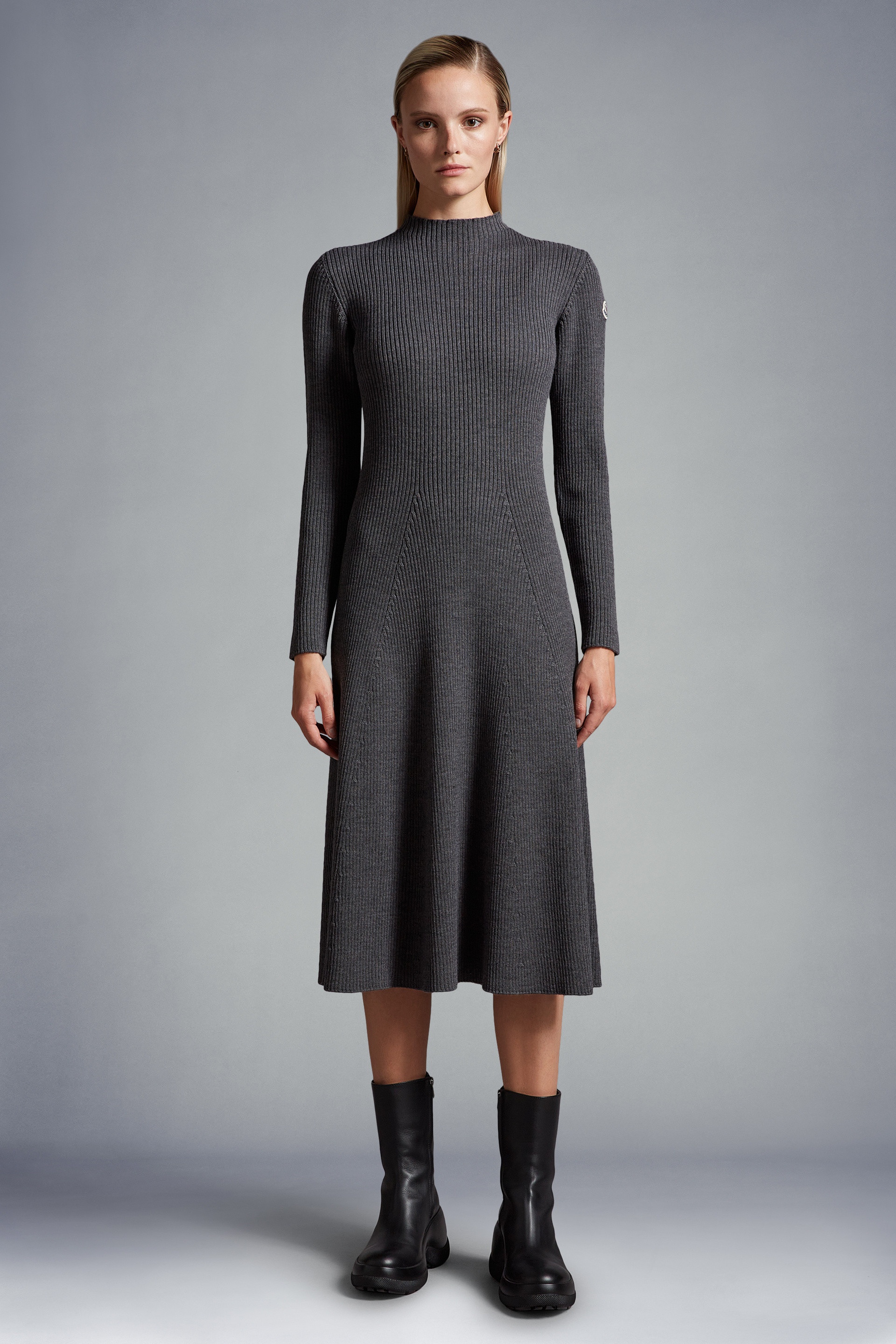 Knit Wool Midi Dress - 3