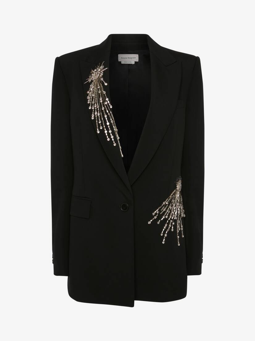Women's Astral Jewel Single-breasted Jacket in Black - 1