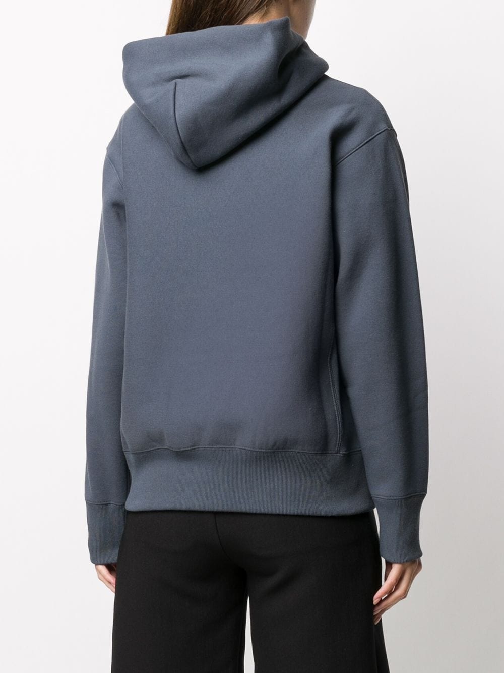 logo-patch hooded sweatshirt  - 4