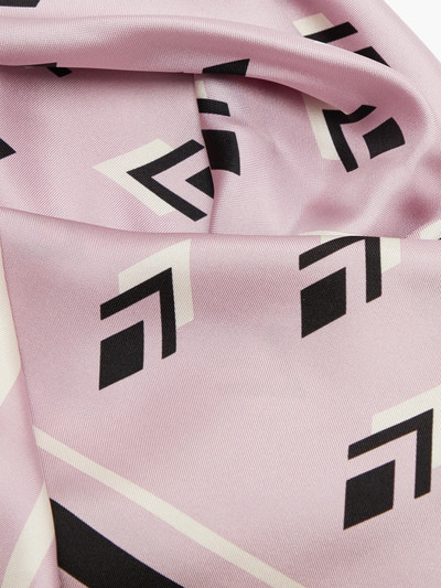 Valentino Geometric-print silk scarf outlook