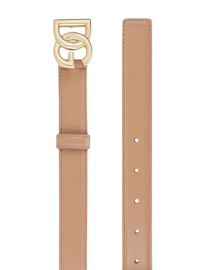 Dolce & Gabbana DG logo-buckle leather belt outlook