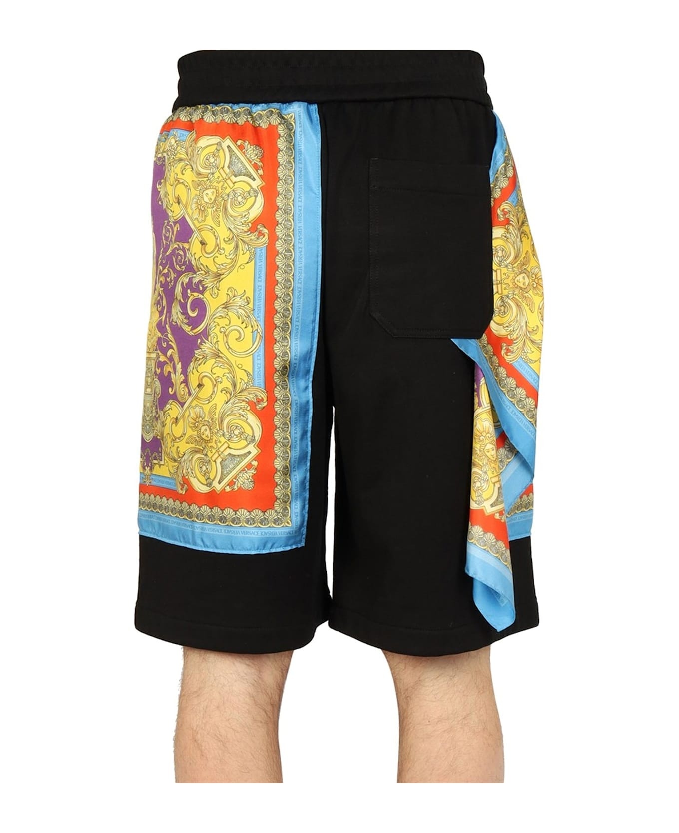 Barocco Goddess Night Print Shorts - 4