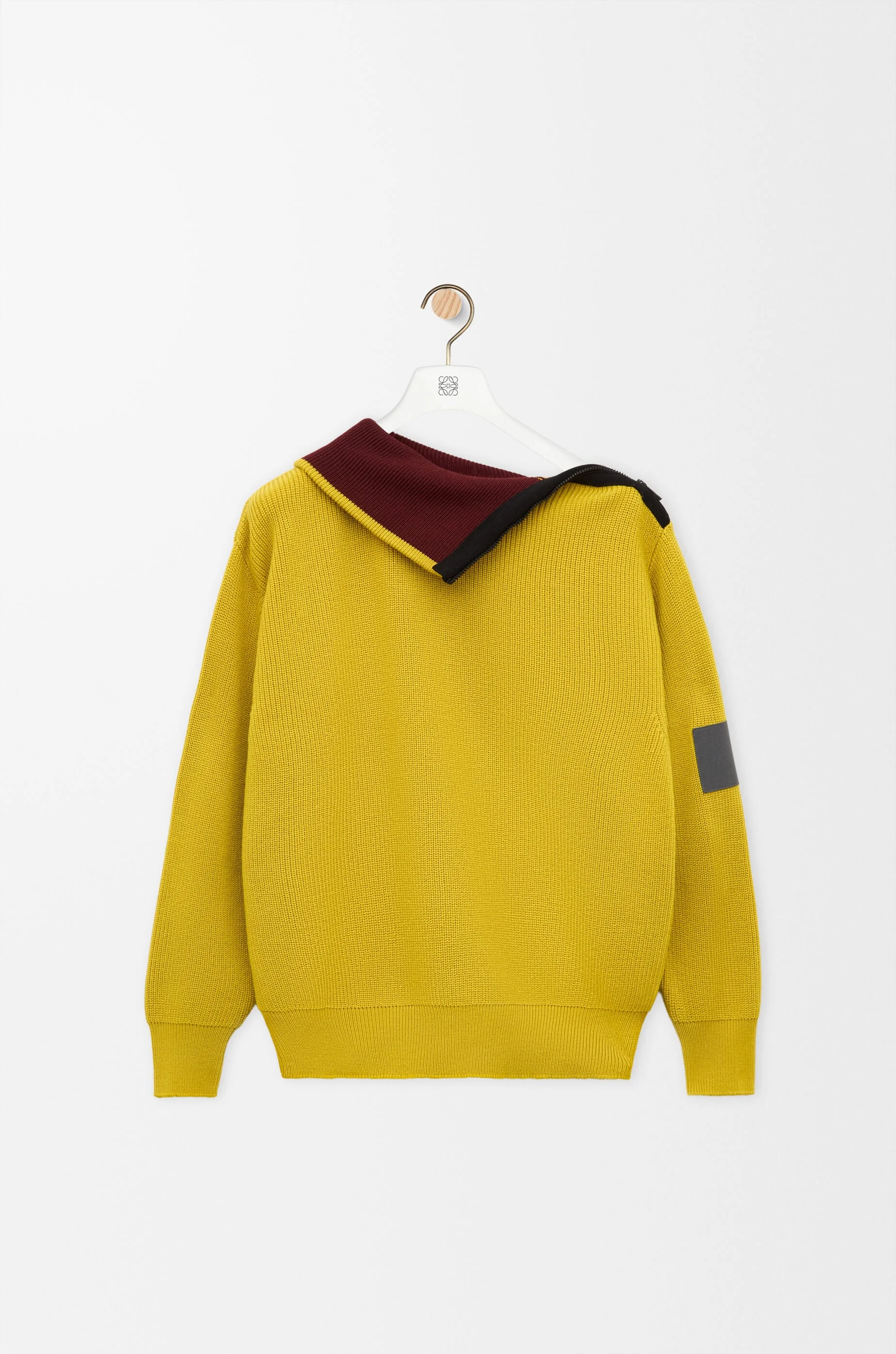 Zip-up sweater in wool - 1