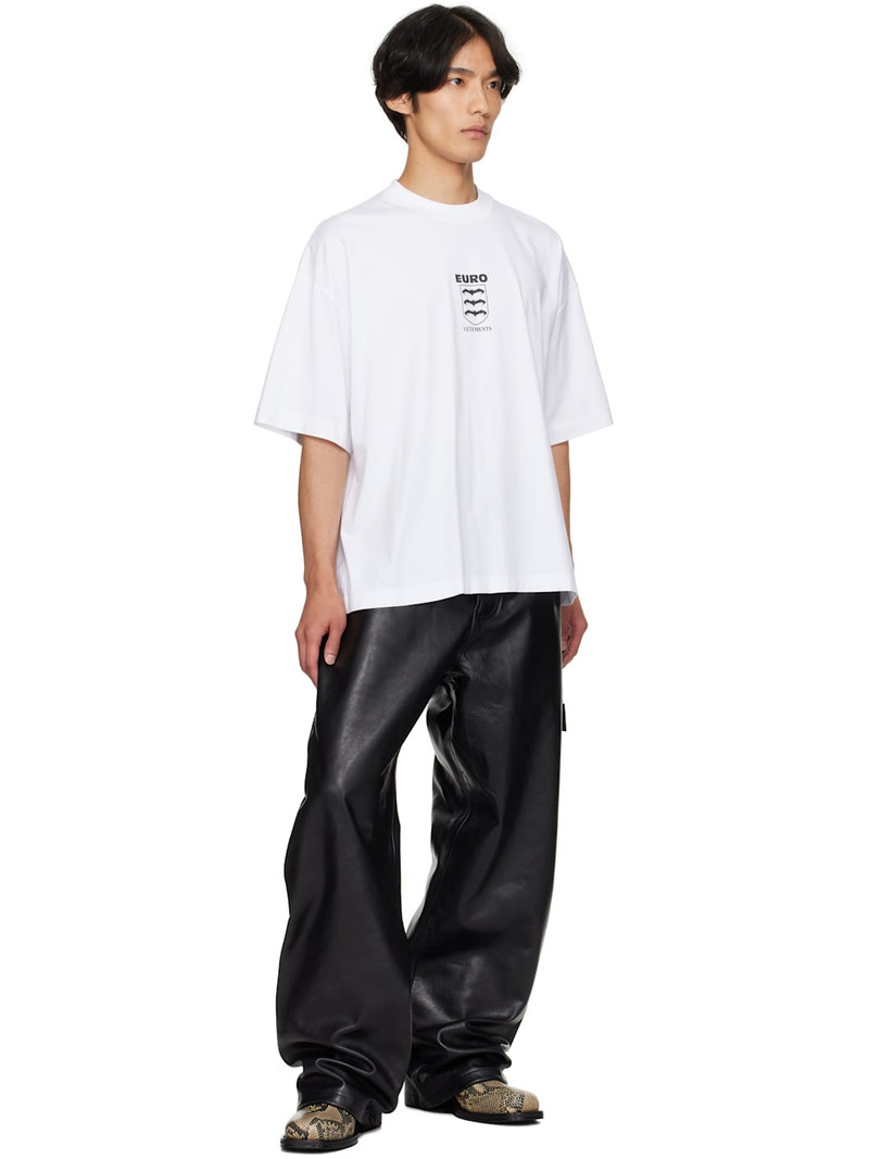 VETEMENTS Black Hip Hop Leather Pants outlook