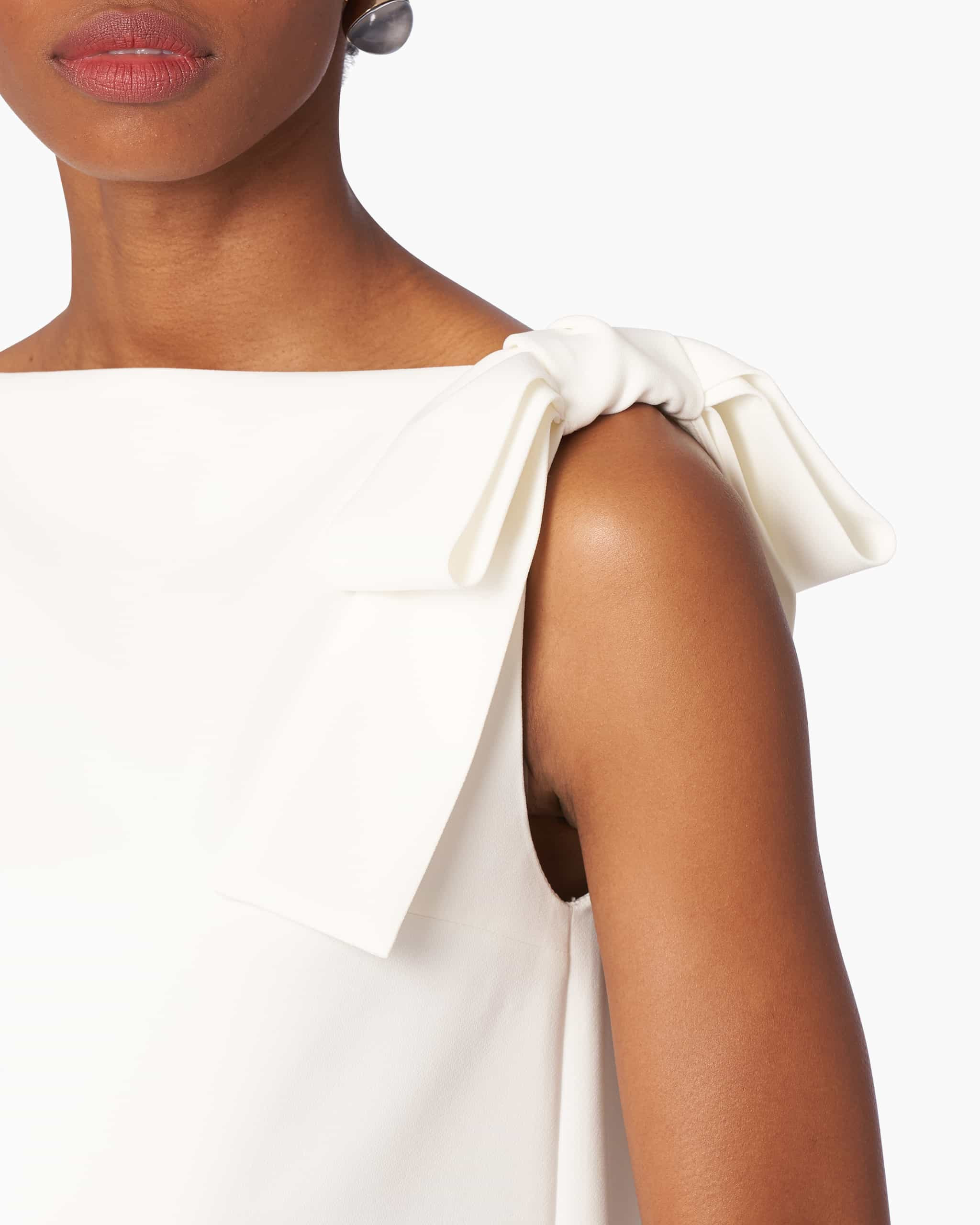 Shift Dress with Bows - 4