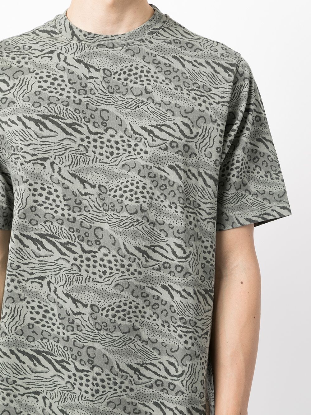 all-over animal-print T-shirt - 5