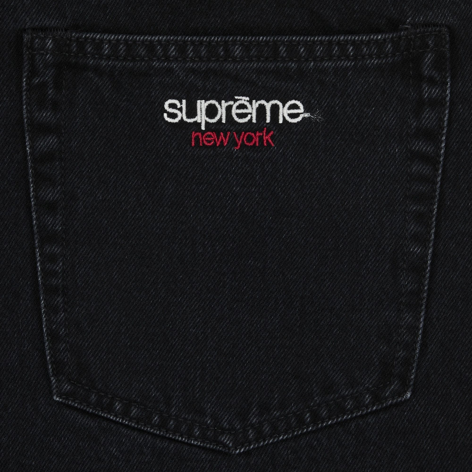 Supreme Baggy Denim Short 'Black' - 3
