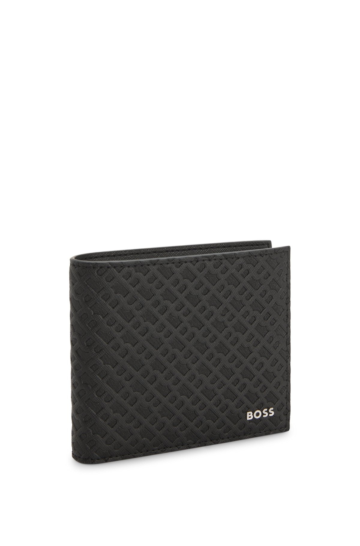 MONOGRAM-STRUCTURE WALLET WITH LOGO TRIM - 4