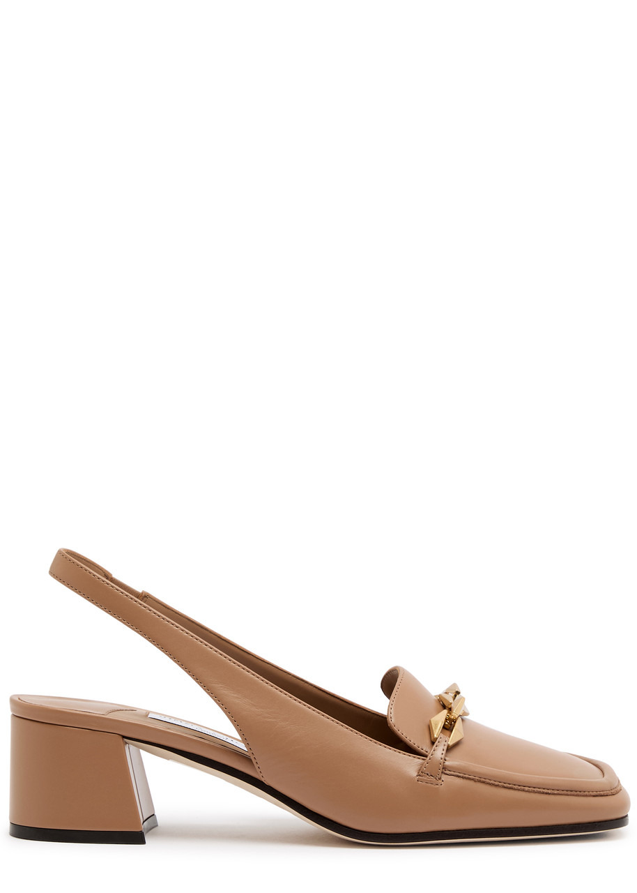 Jimmy Choo Diamond Tilda 45 Leather Slingback Pumps - 1