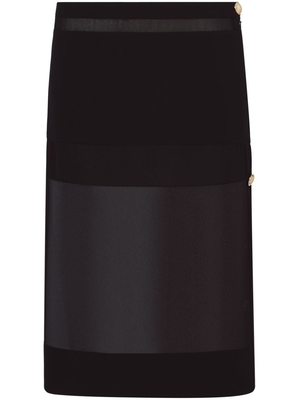 semi-sheer chiffon skirt - 1