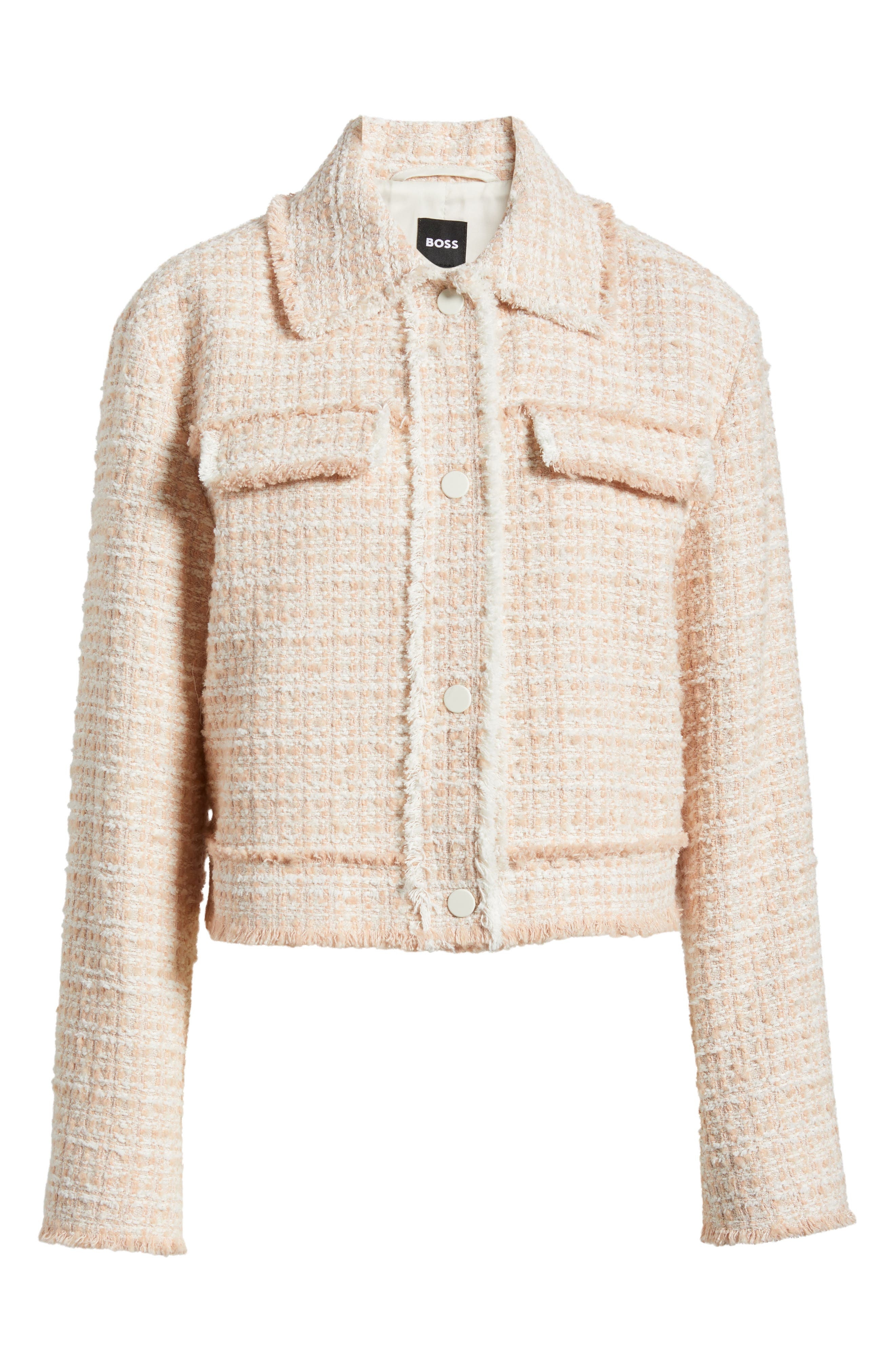 BOSS Tweed Jacket in Crystal Tweed at Nordstrom - 6