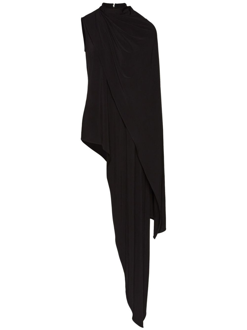 draped-detail mini dress 1