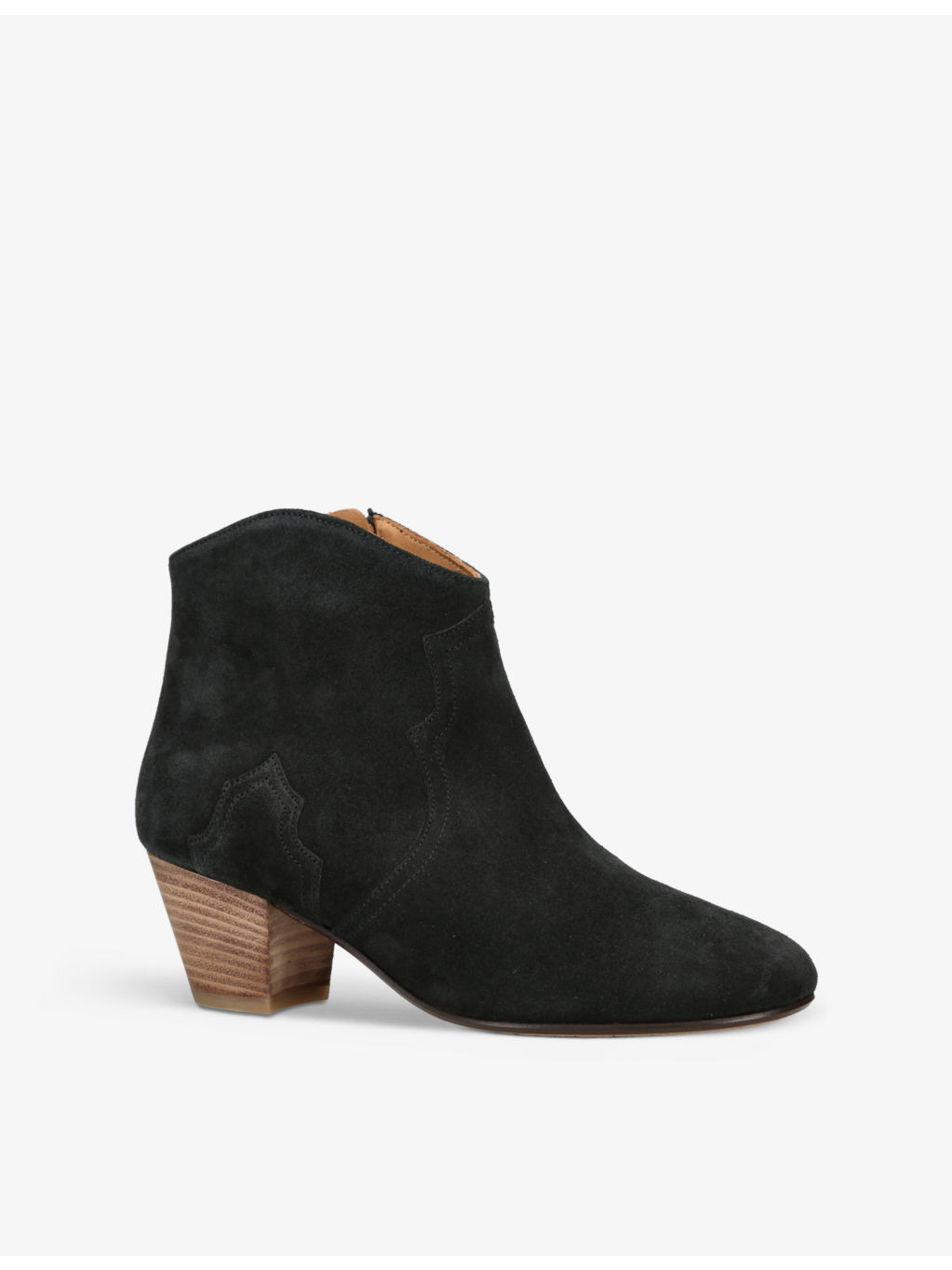 Dicker contrast-sole suede heeled ankle boots - 3