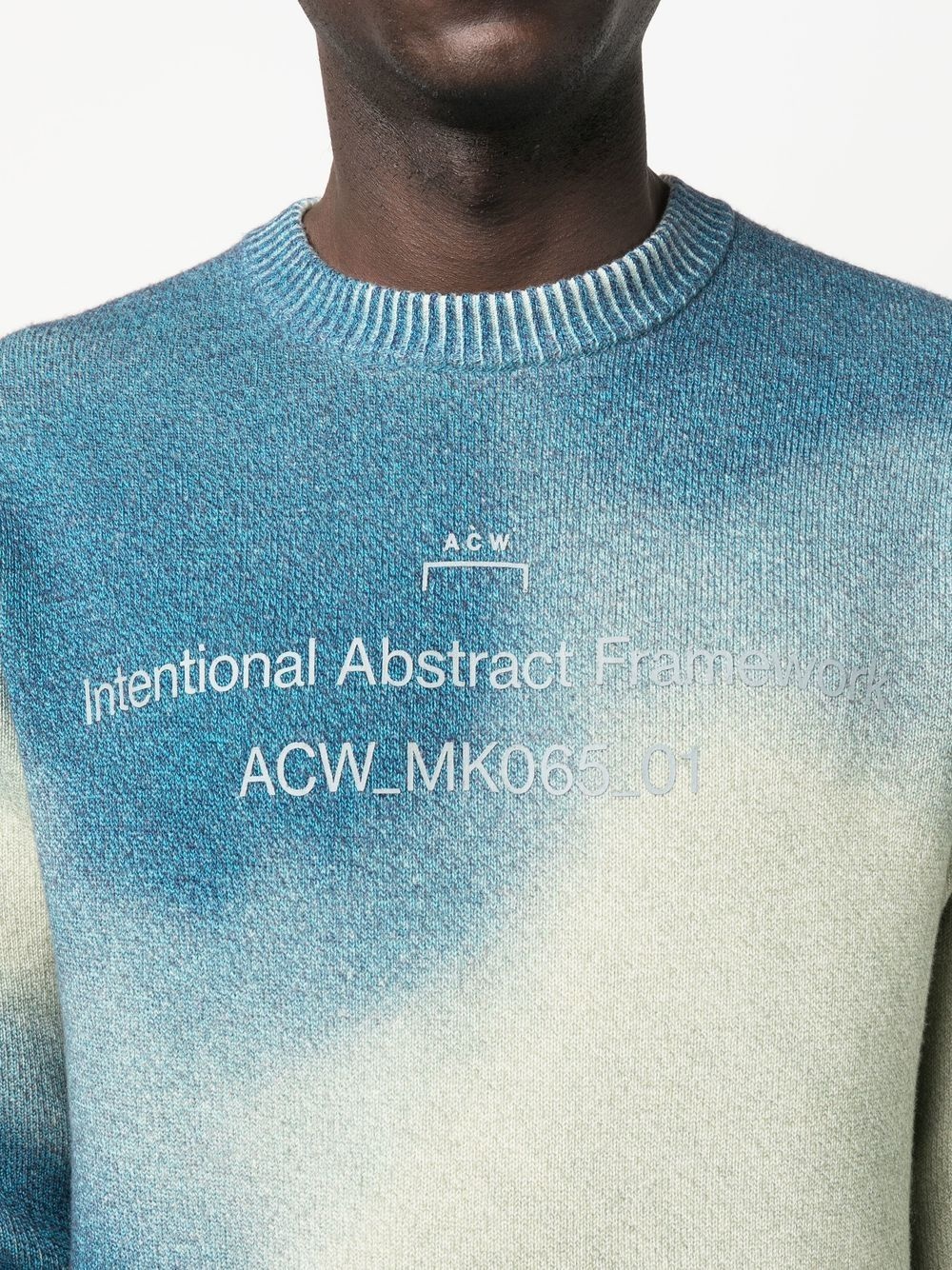 gradient-knit crew-neck jumper - 5