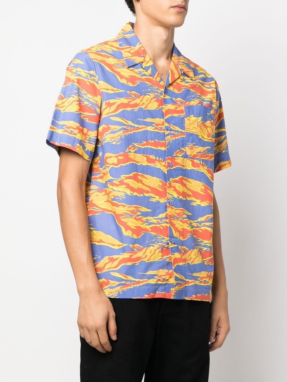 graphic-print camp-collar shirt - 3