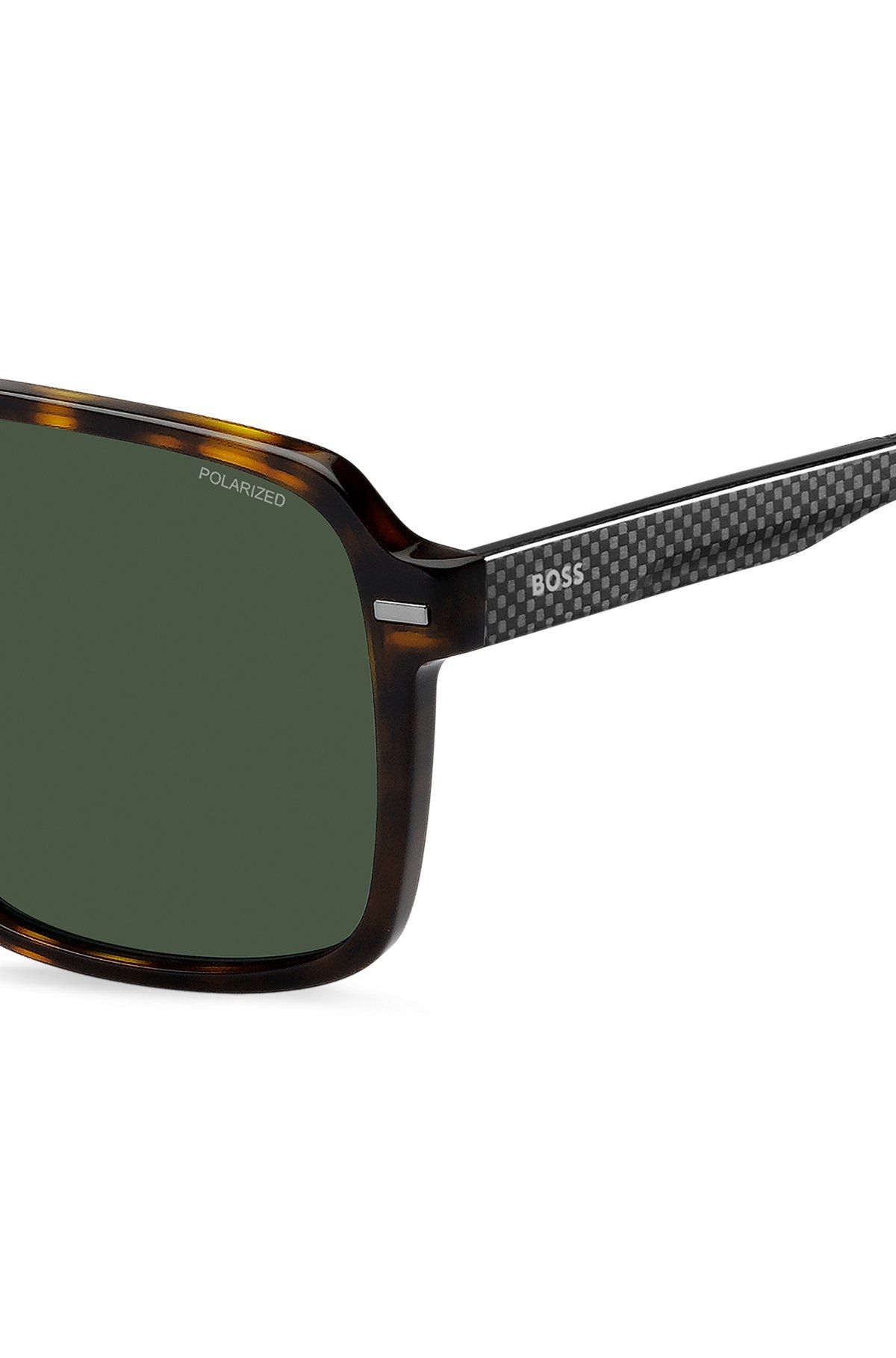 HAVANA-ACETATE SUNGLASSES WITH CARBON-FIBER TEMPLES - 2