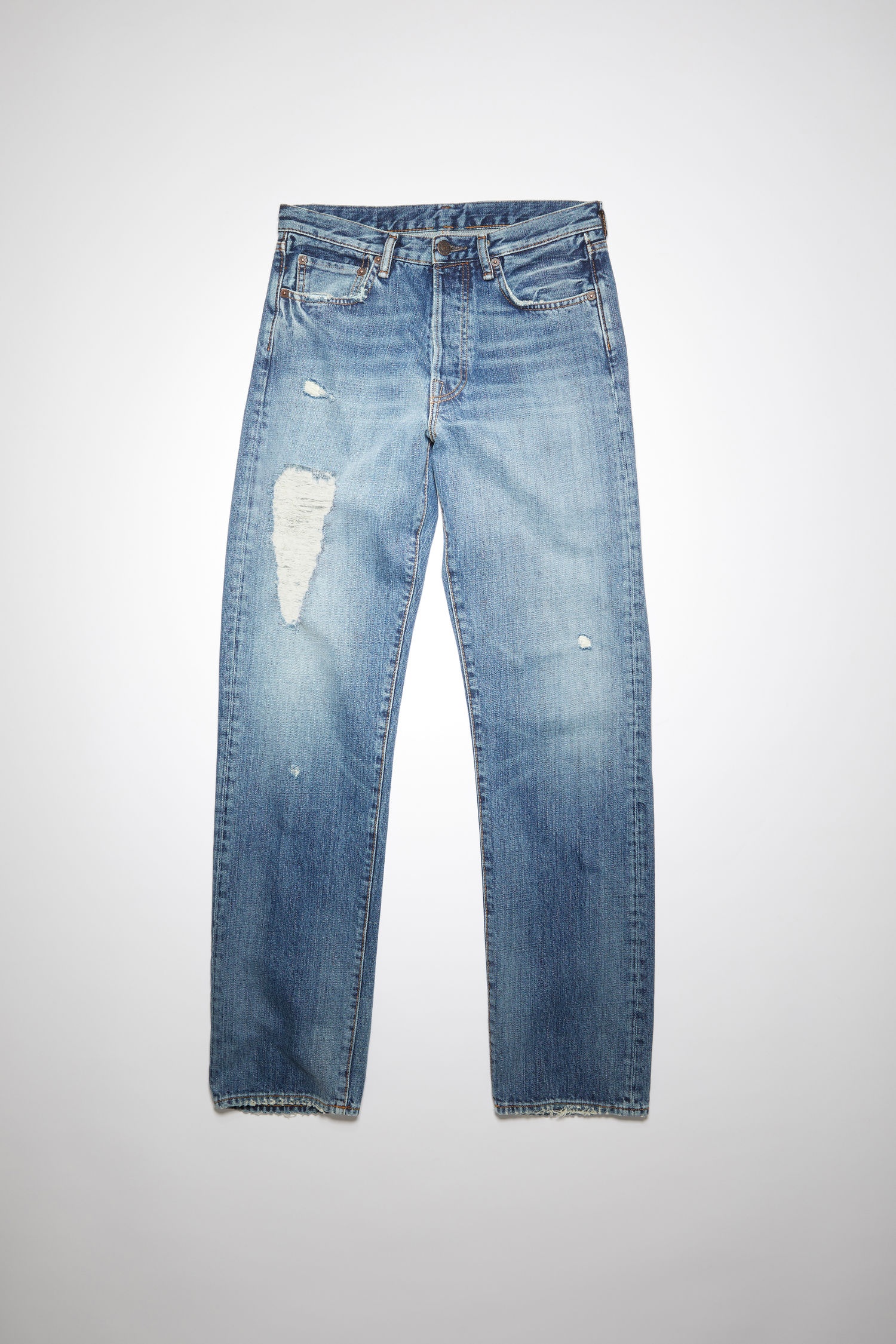 Straight fit jeans - Mid Blue - 1