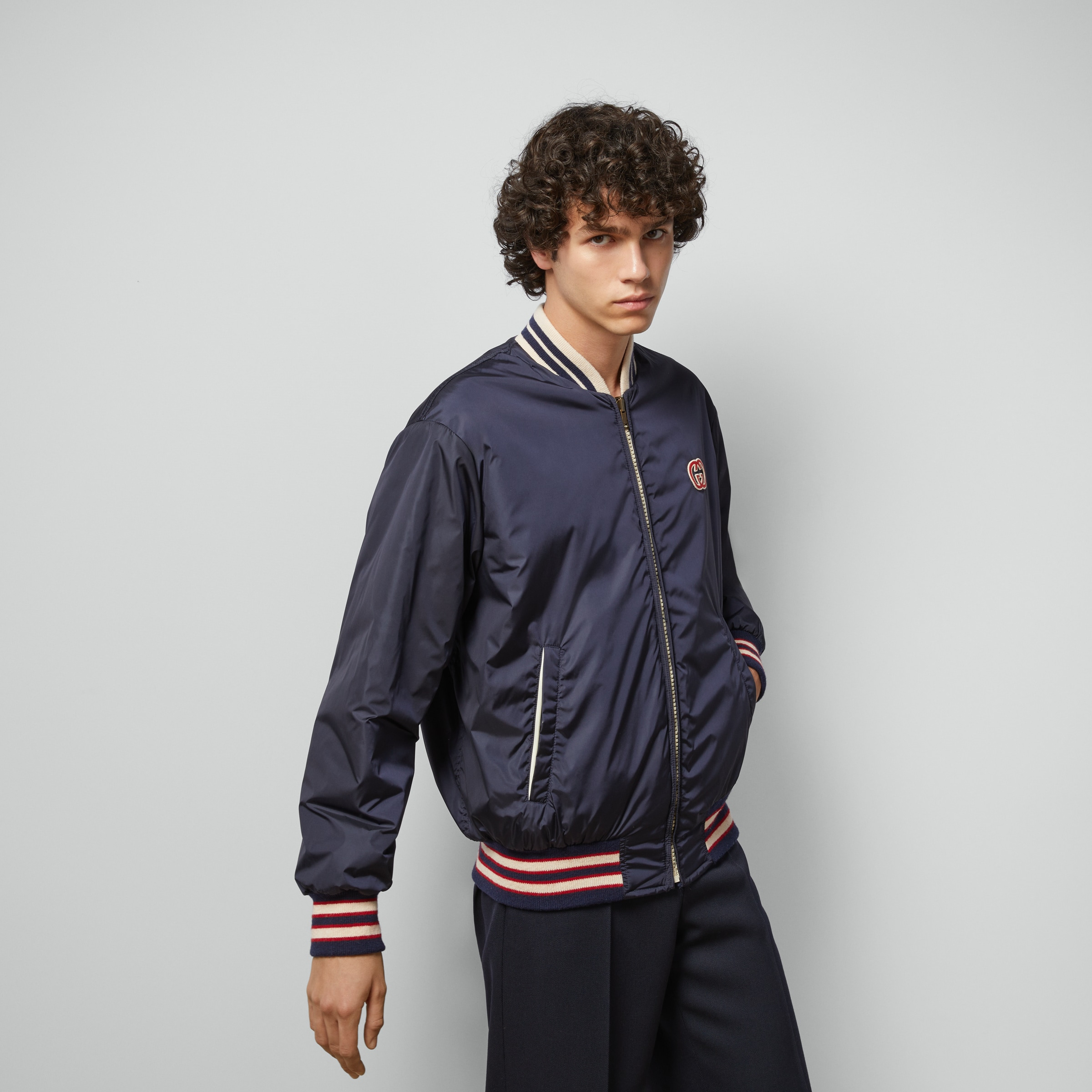 Reversible nylon canvas jacket - 5