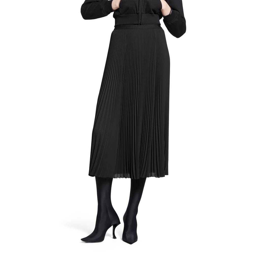 Women's Elastic Skirt in Black - 5