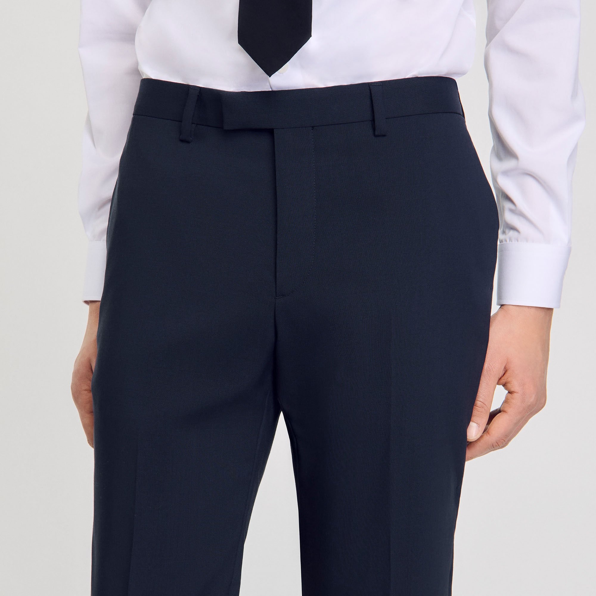 WOOL SUIT TROUSERS - 3