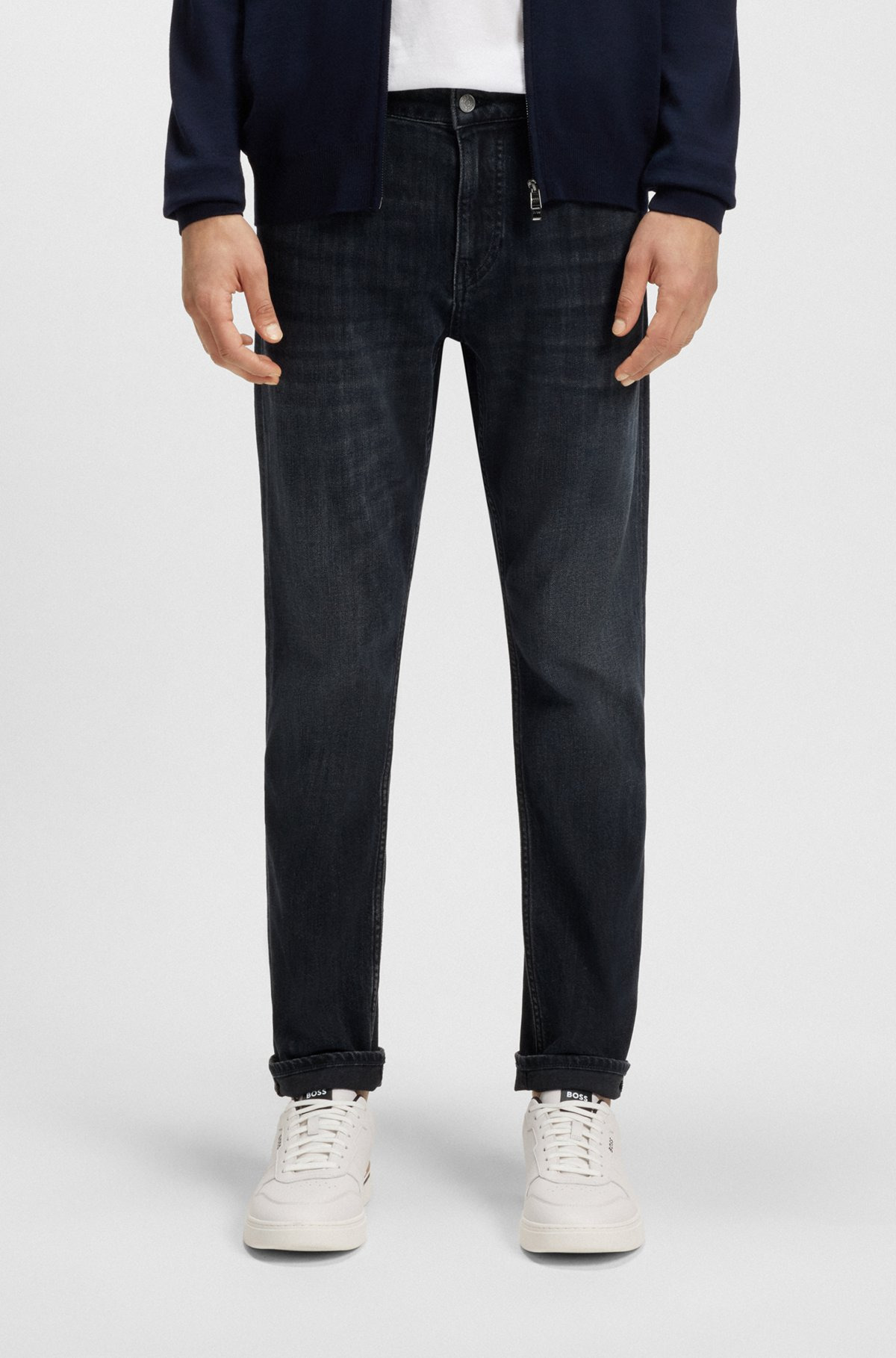 DELAWARE SLIM-FIT JEANS IN BLUE MECHANICAL-STRETCH DENIM - 2