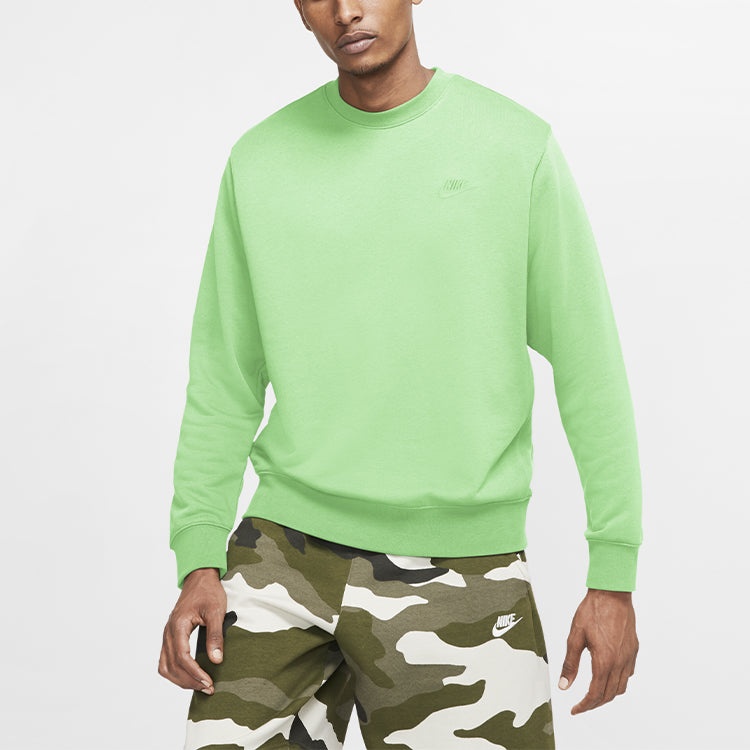 Nike Sportswear Club French Terry Sweatshirt Men Green  BV2667-376 - 3