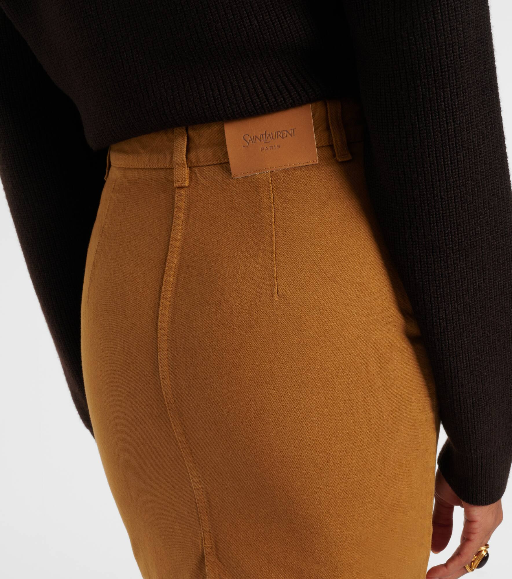 Cotton pencil skirt - 5