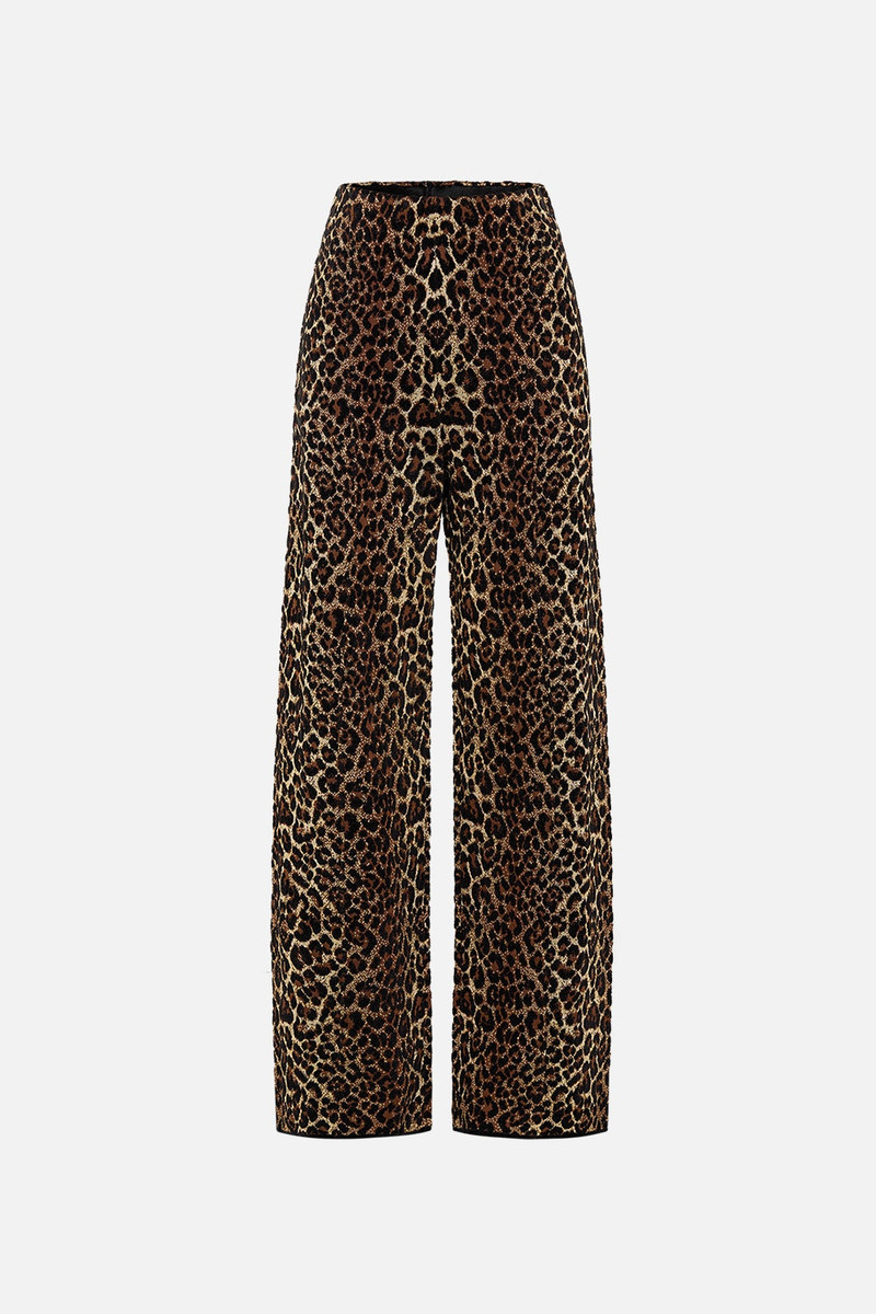 JACQUARD STRAIGHT LEG KNIT PANT 1