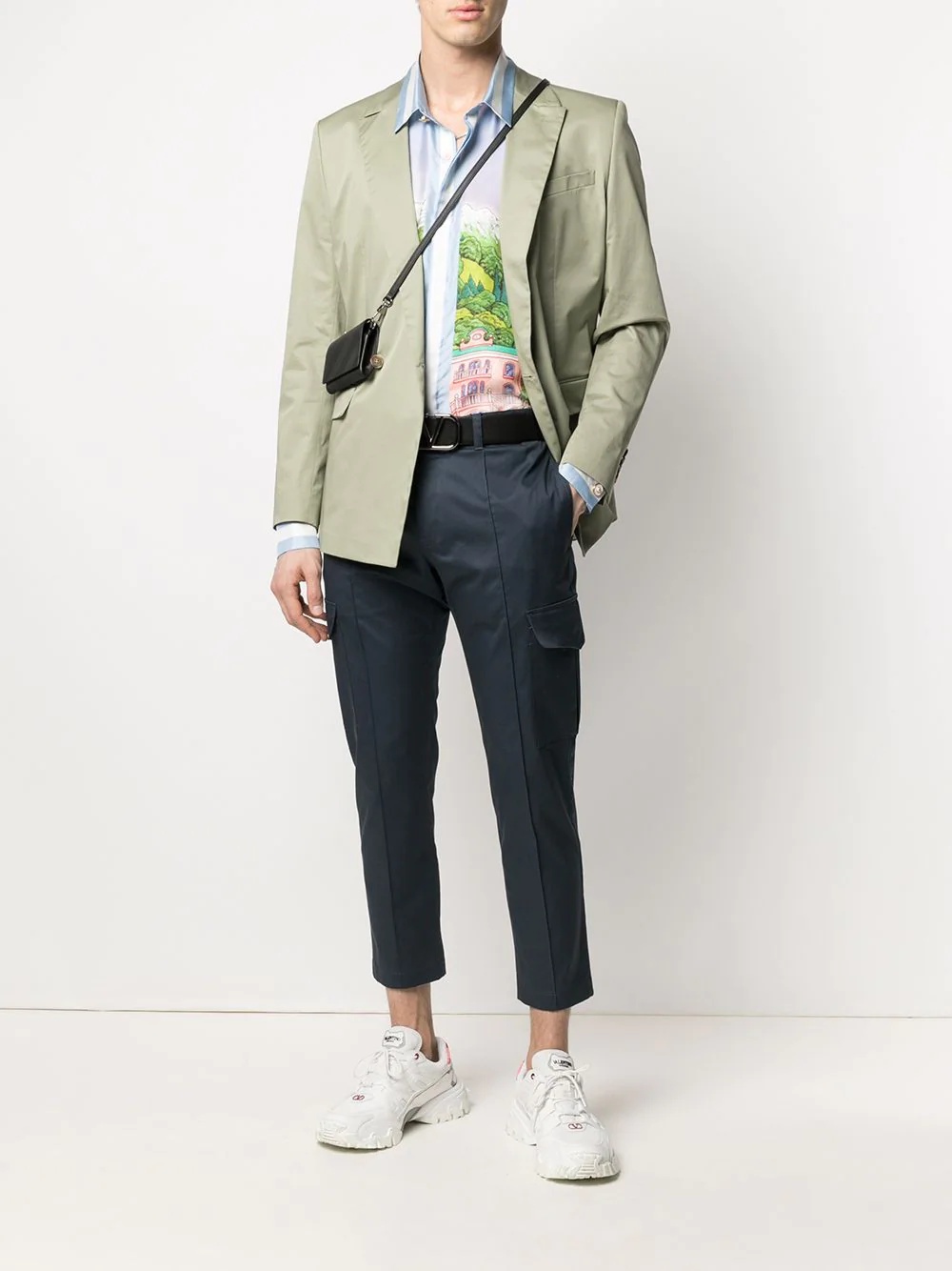 cropped cargo trousers - 2