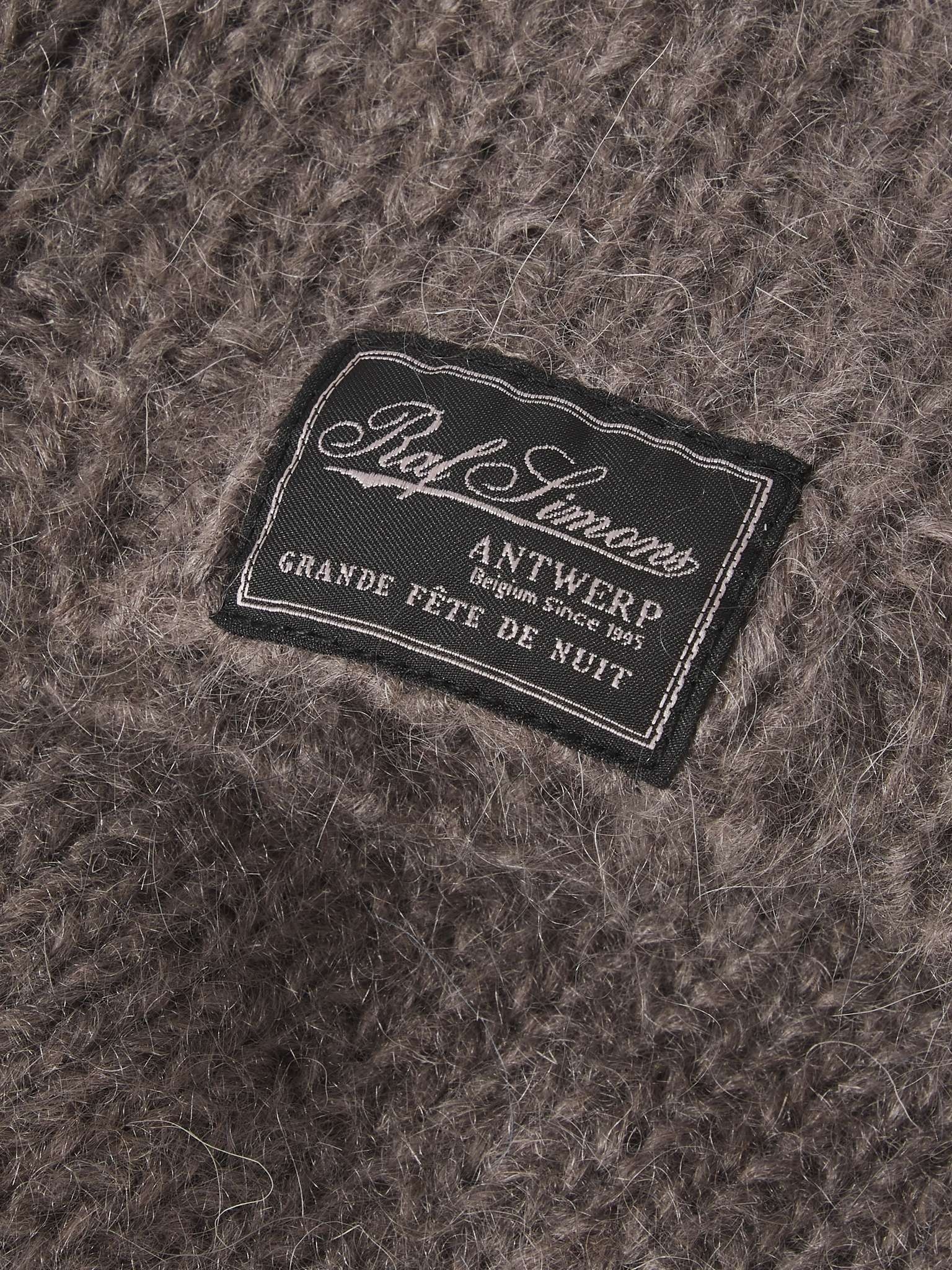 Logo-Appliquéd Ribbed Mohair-Blend Balaclava - 5