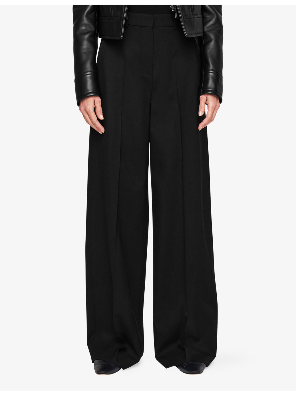 Alana Wide-Leg Stretch-Wool Trousers - 3