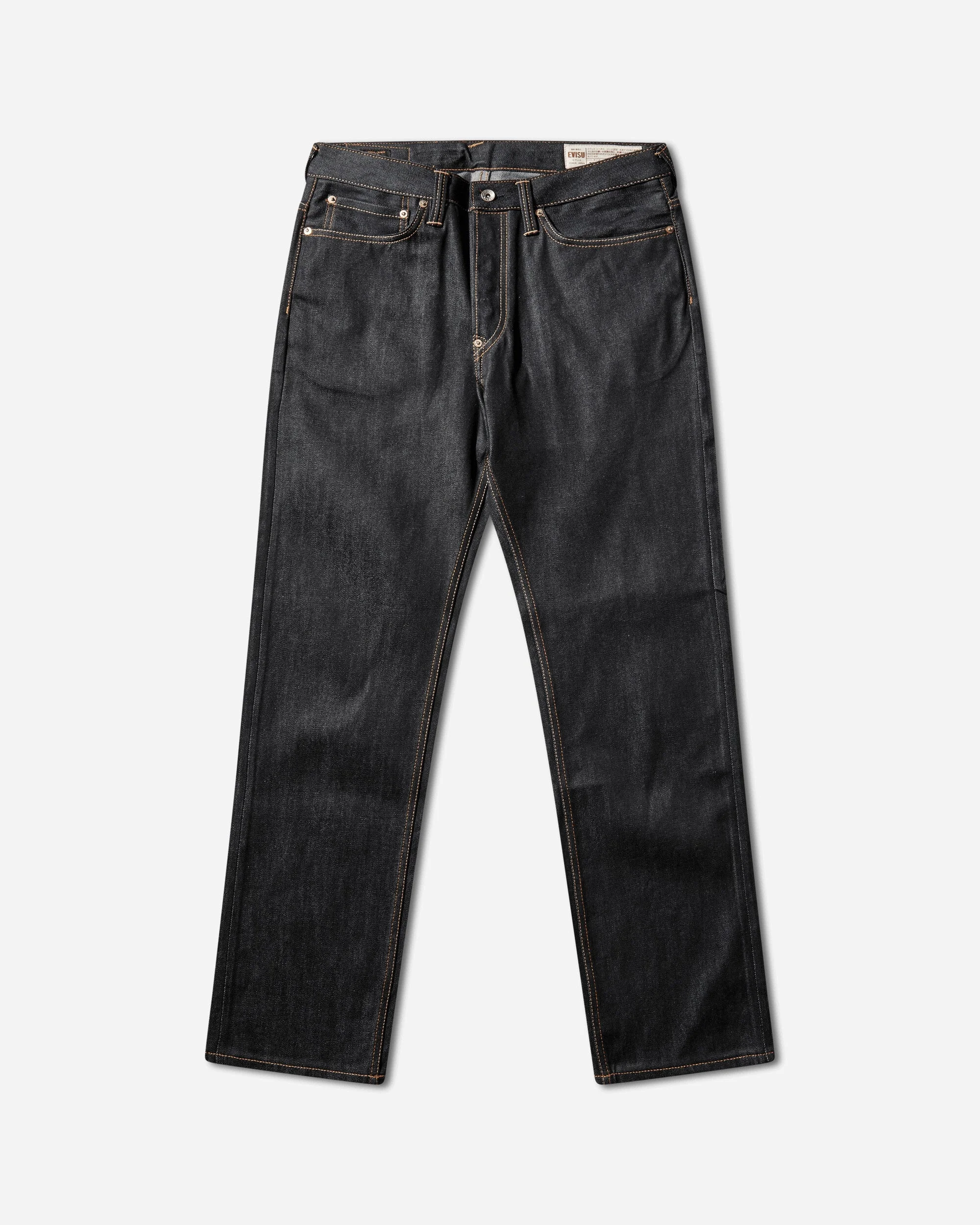Men's Seagull Print Pockets Regular Fit Jeans Indigo - 1