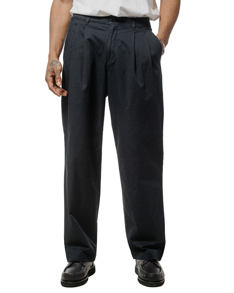 NORSE PROJECTS Benn Relaxed Twill Pleated Trouser Black outlook