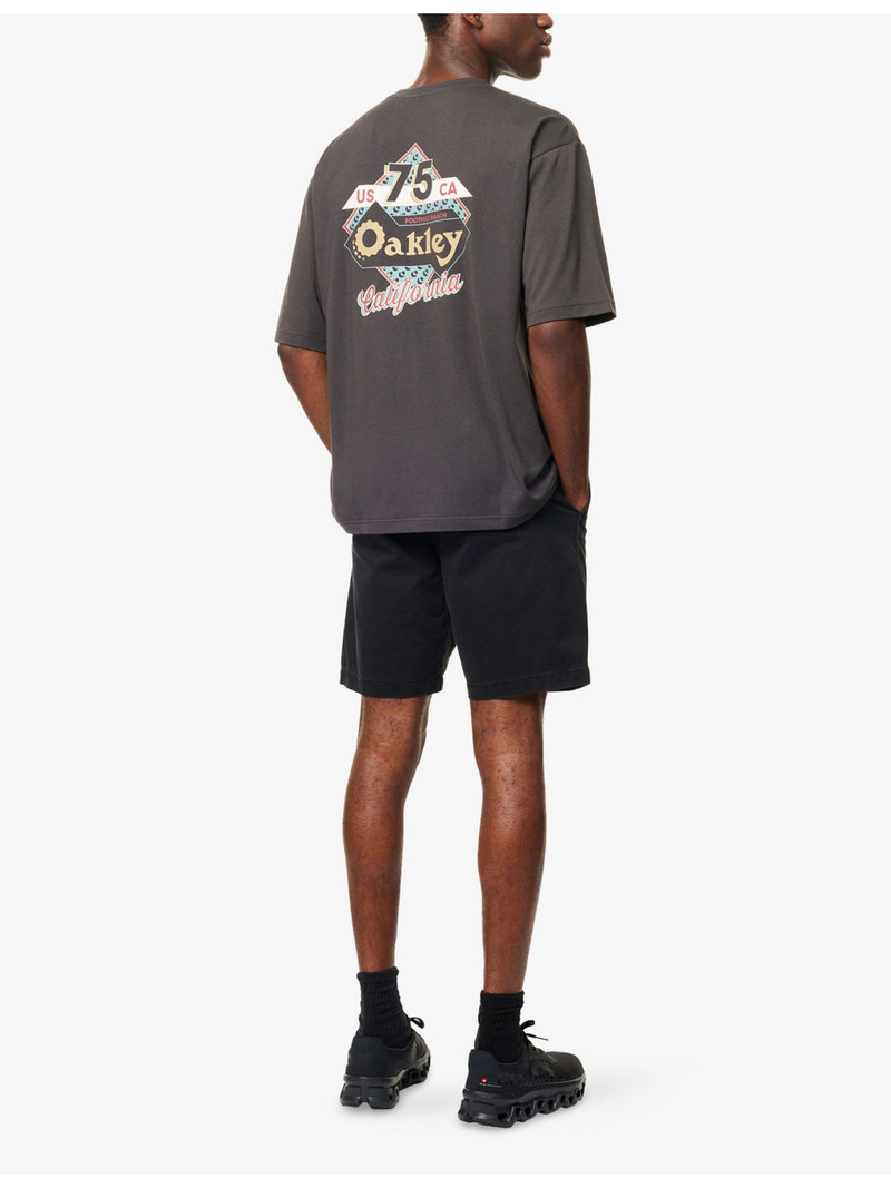 OAKLEY Retro Graphic-Print Cotton-Jersey Blend T-Shirt outlook
