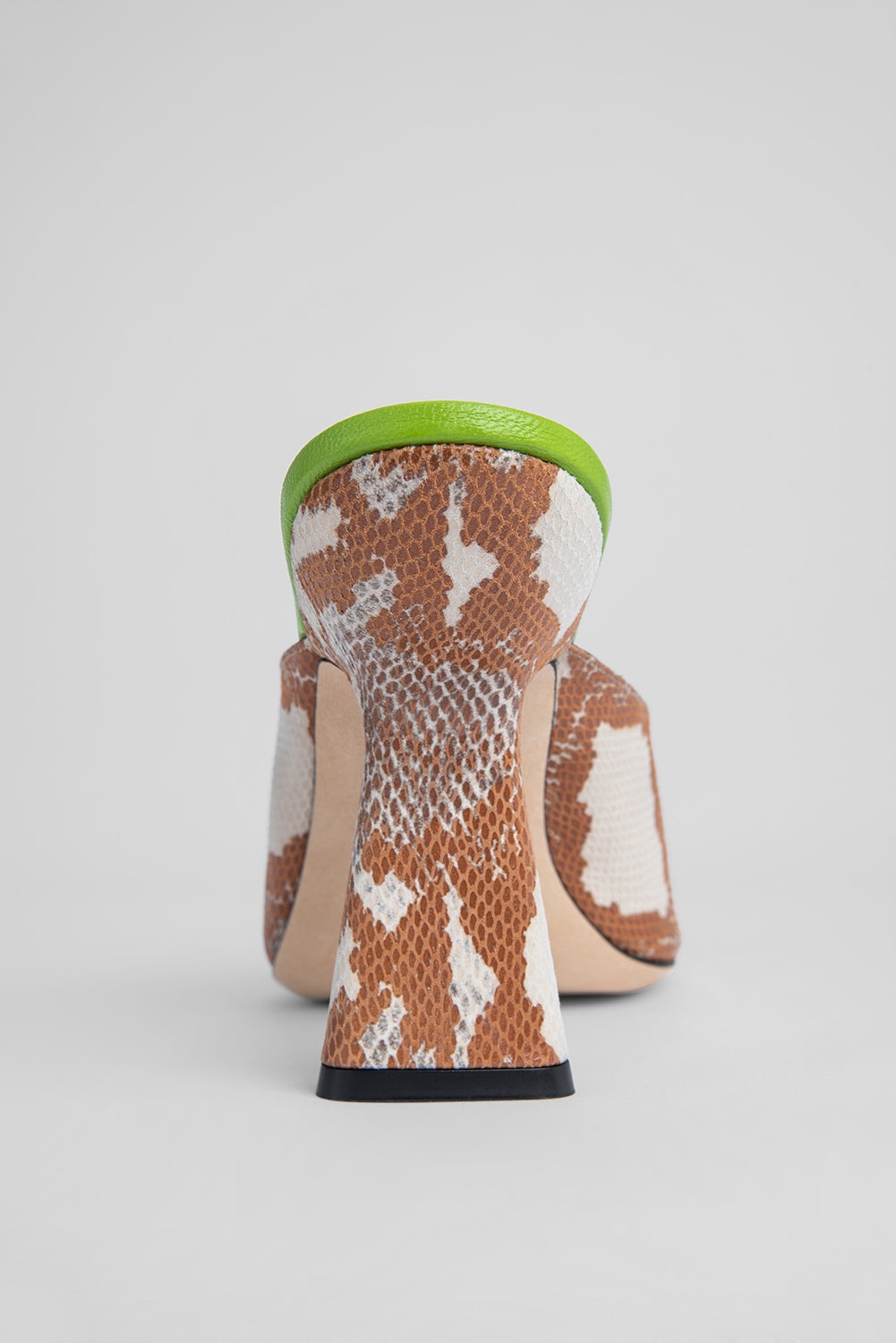 Zaya Almond Snake Print Leather - 7