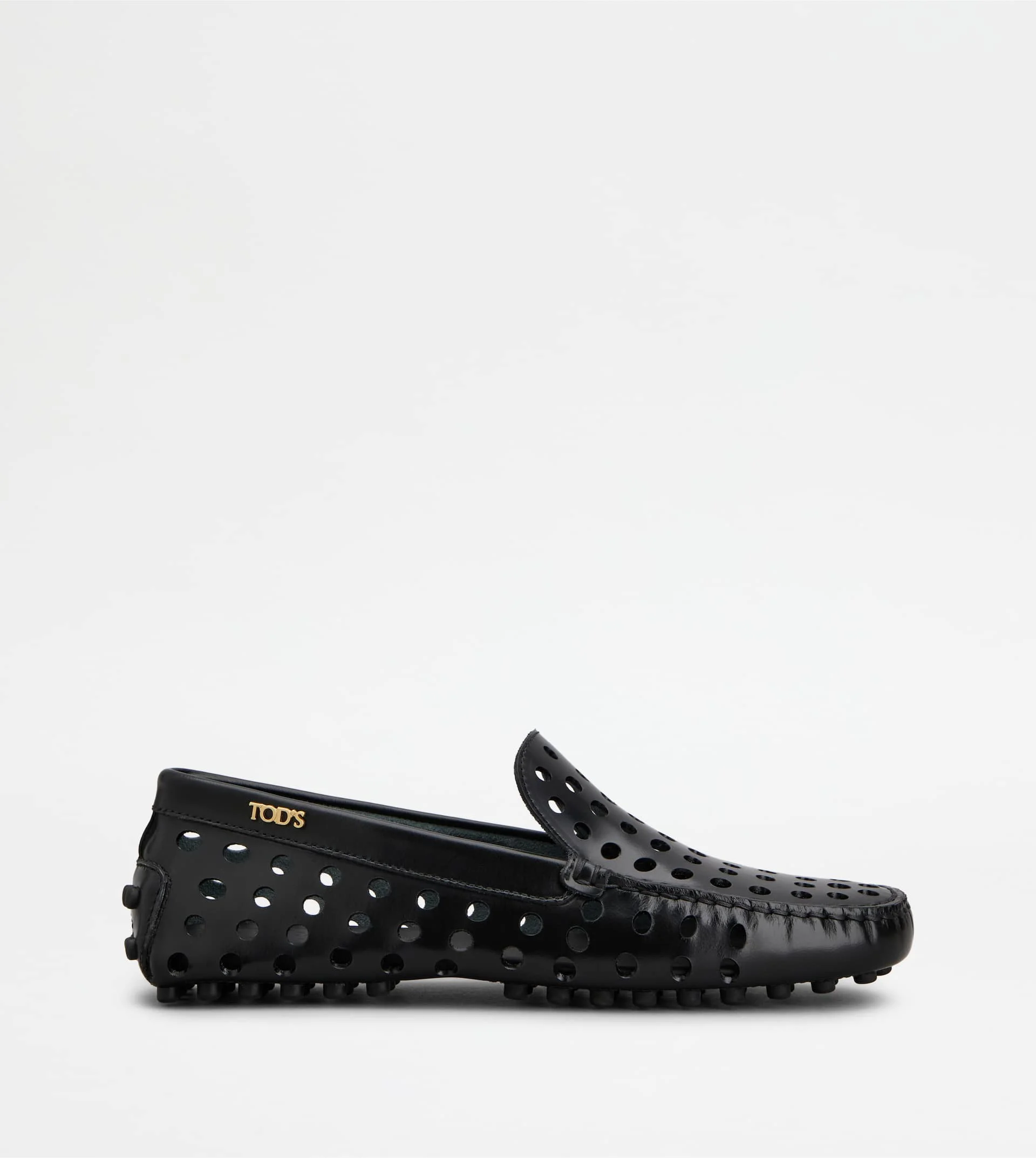GOMMINO LOAFERS IN LEATHER - BLACK - 1