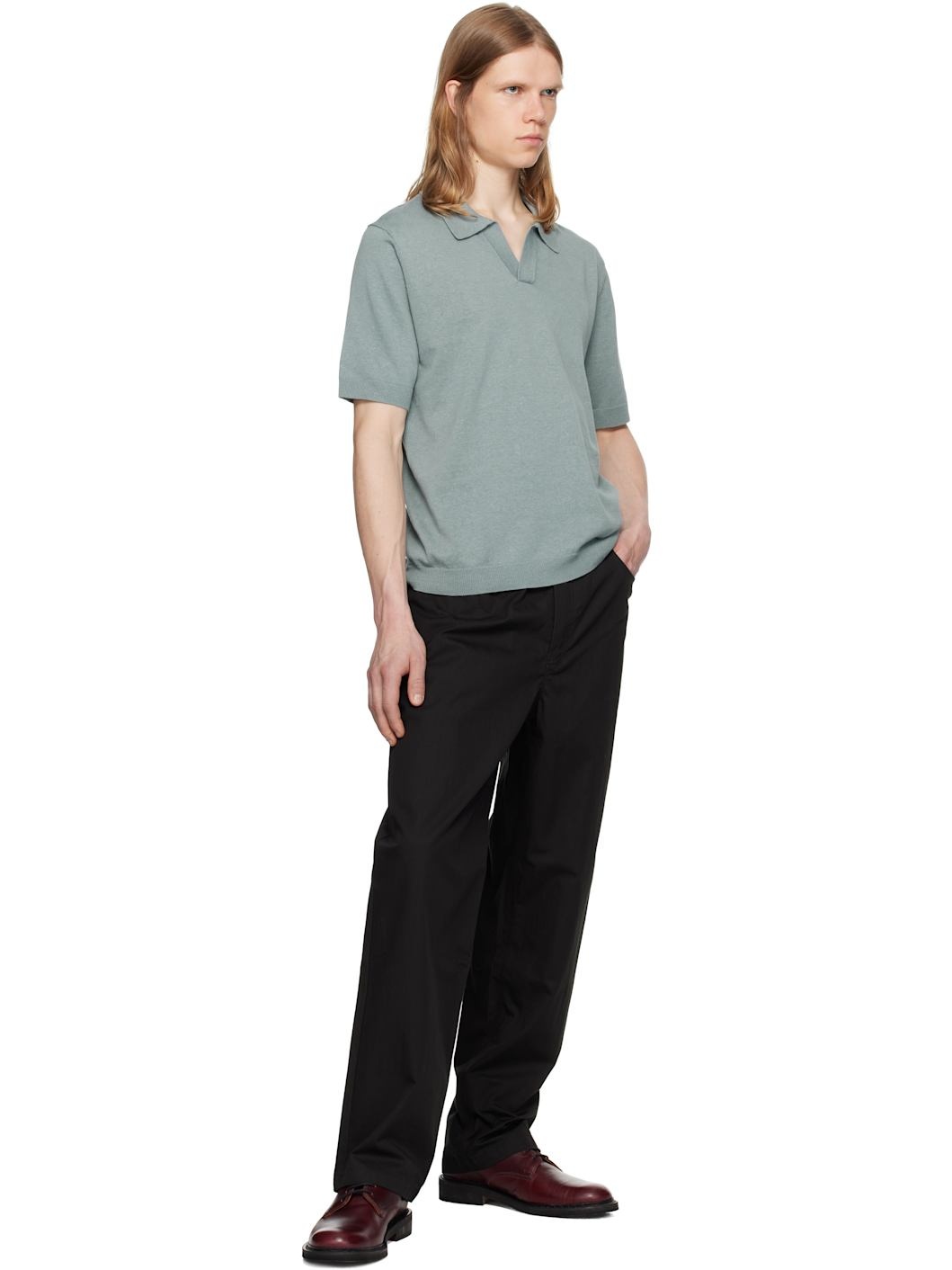 Black Ragnar Fine Broken Twill Trousers - 4