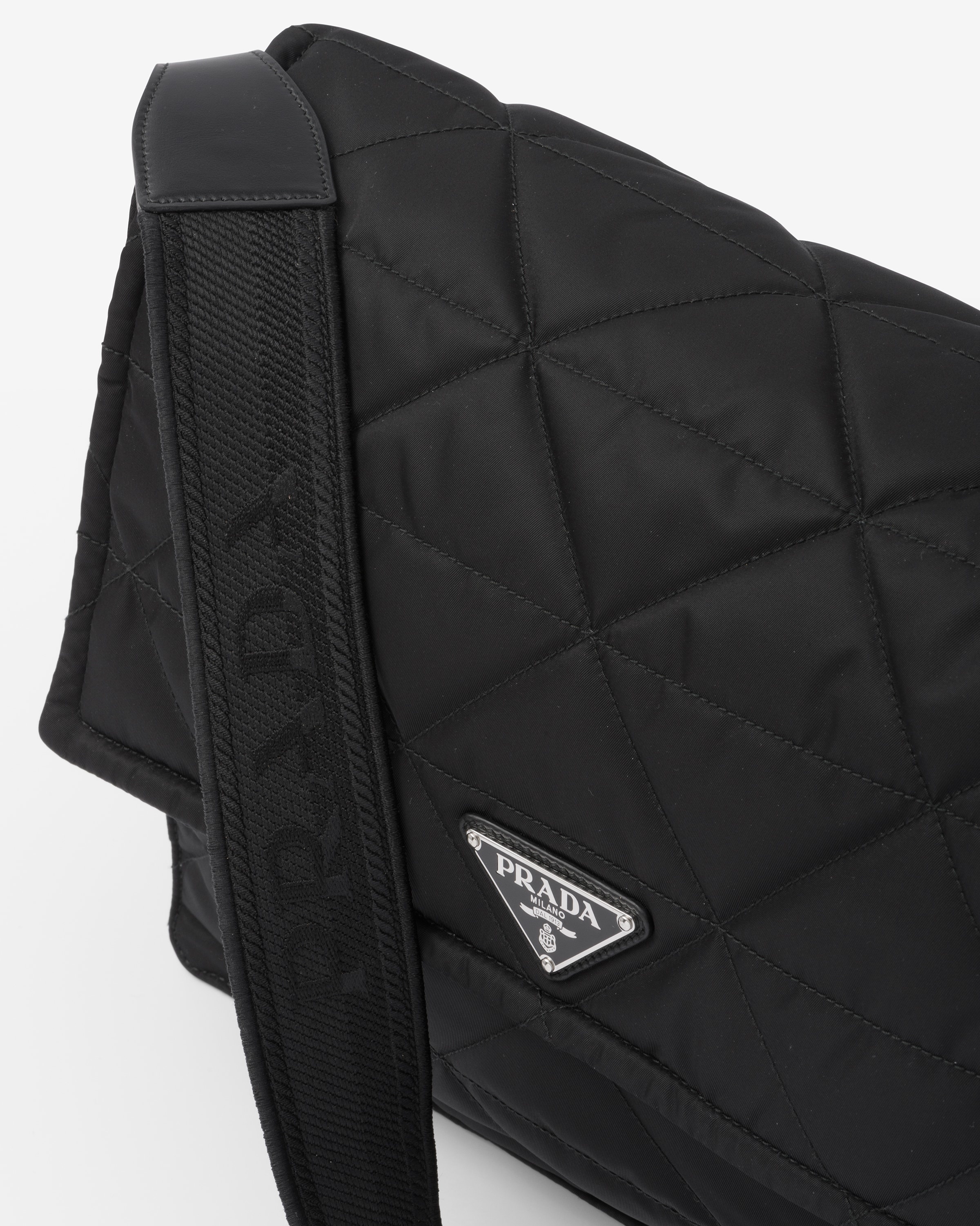Topstitched Re-Nylon shoulder bag - 6