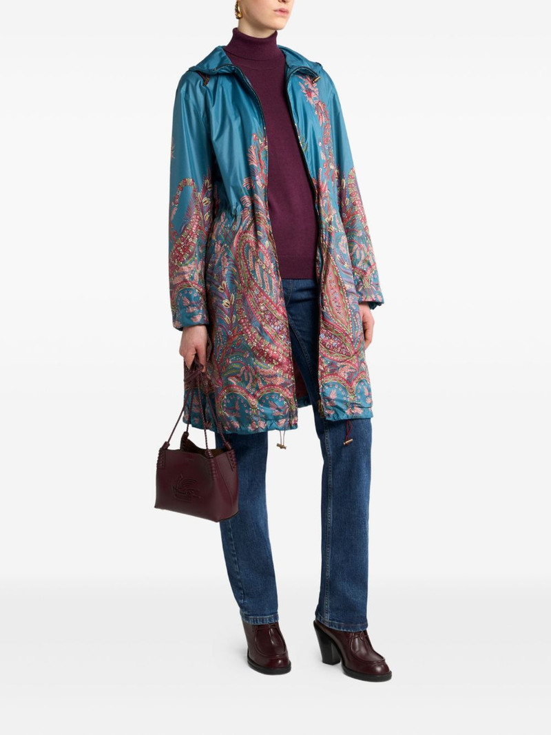 Etro paisley-print raincoat outlook