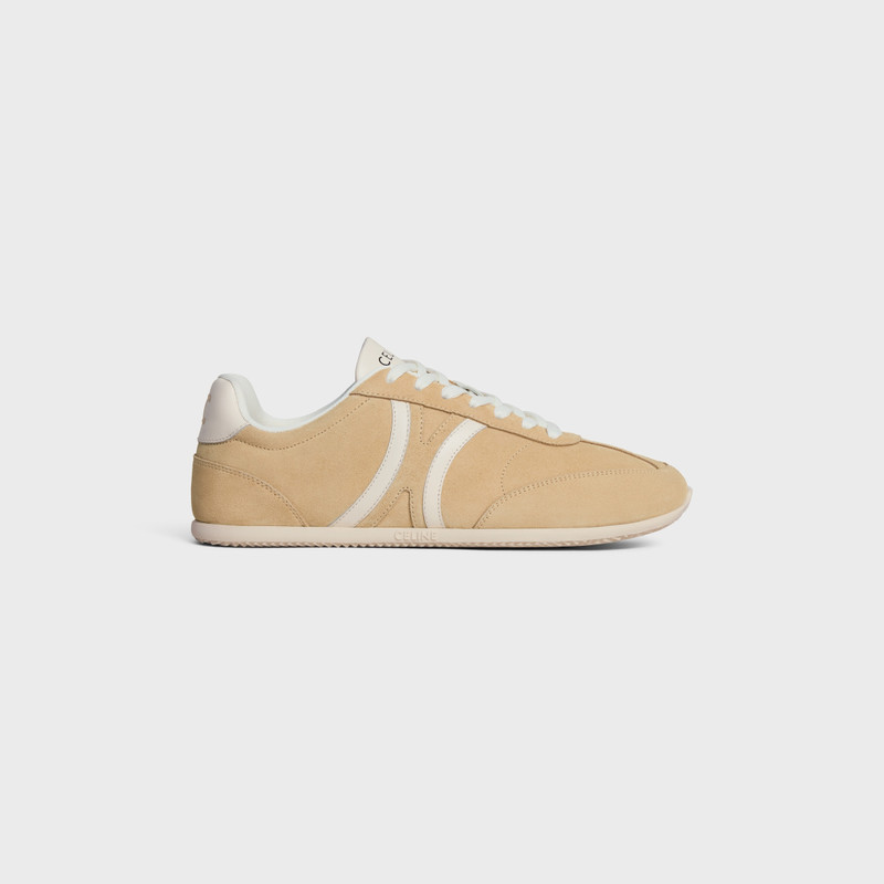 CELINE JOGGER - LOW LACE-UP SNEAKER IN SUEDE CALFSKIN AND CALFSKIN 1