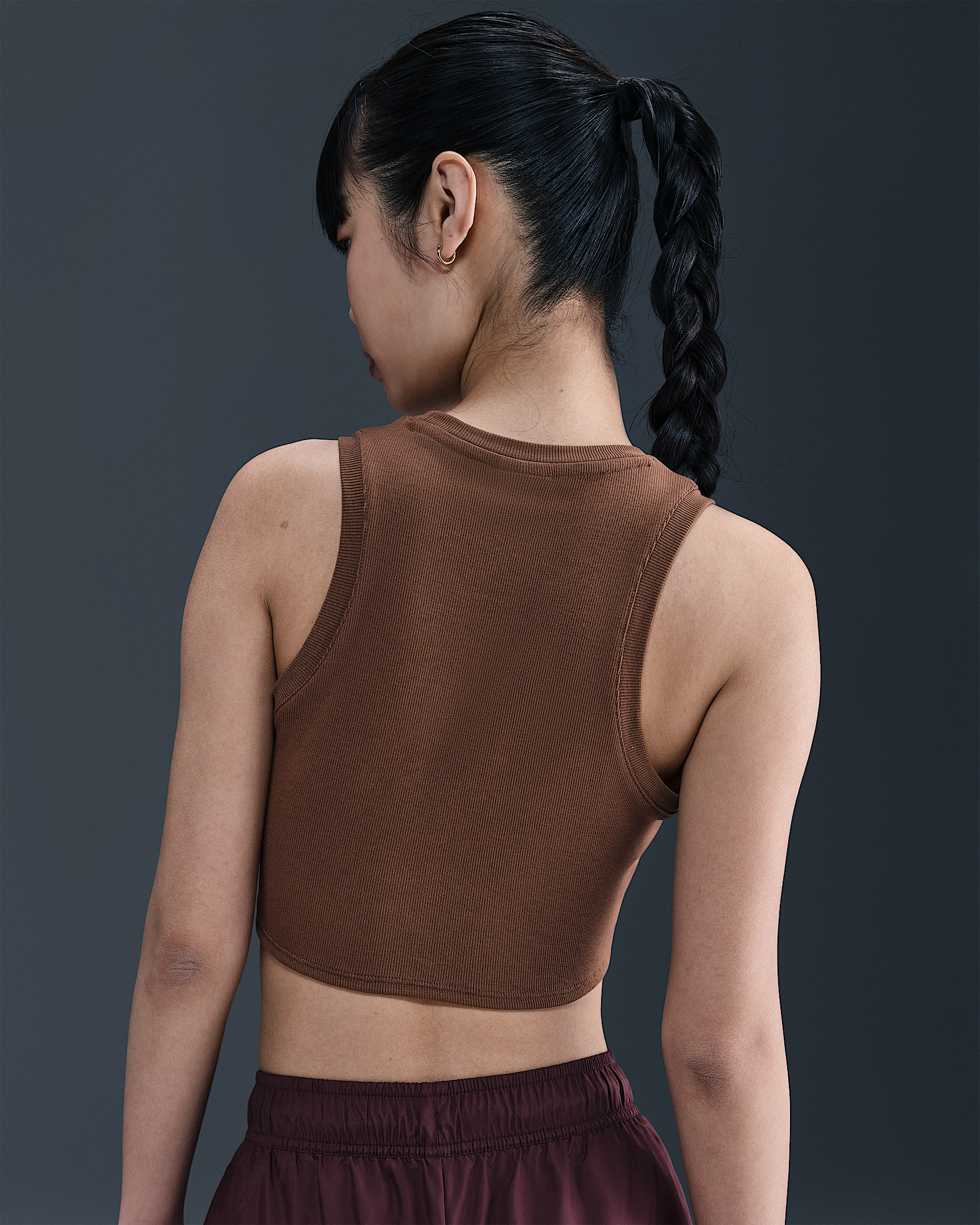 Nike Sportswear Chill Knit Women's Tight Cropped Mini-Rib Tank Top - 2