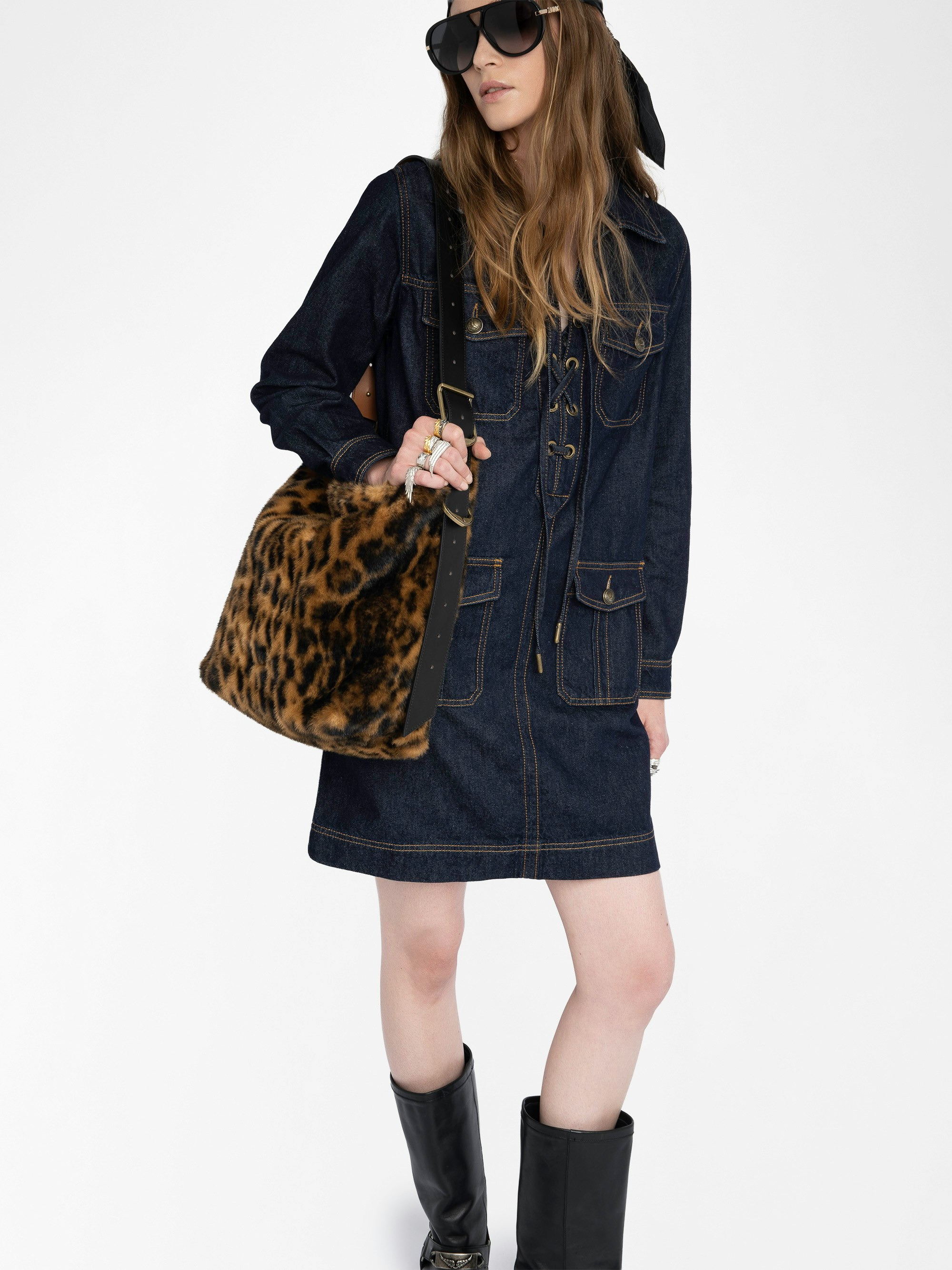 Remacha Denim Dress - 5